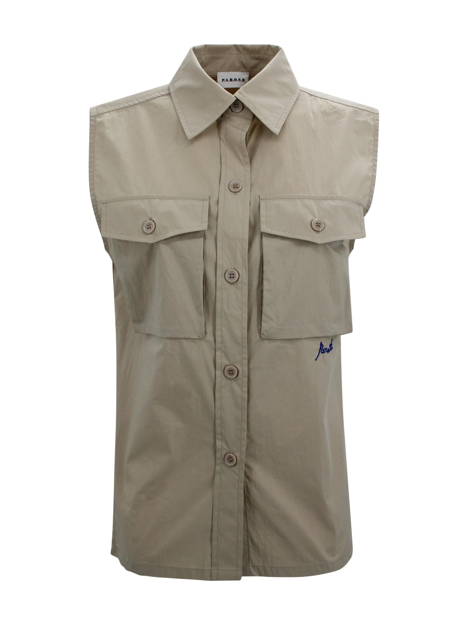 Camicia con tasche senza maniche P.A.R.O.S.H. D380651 004 