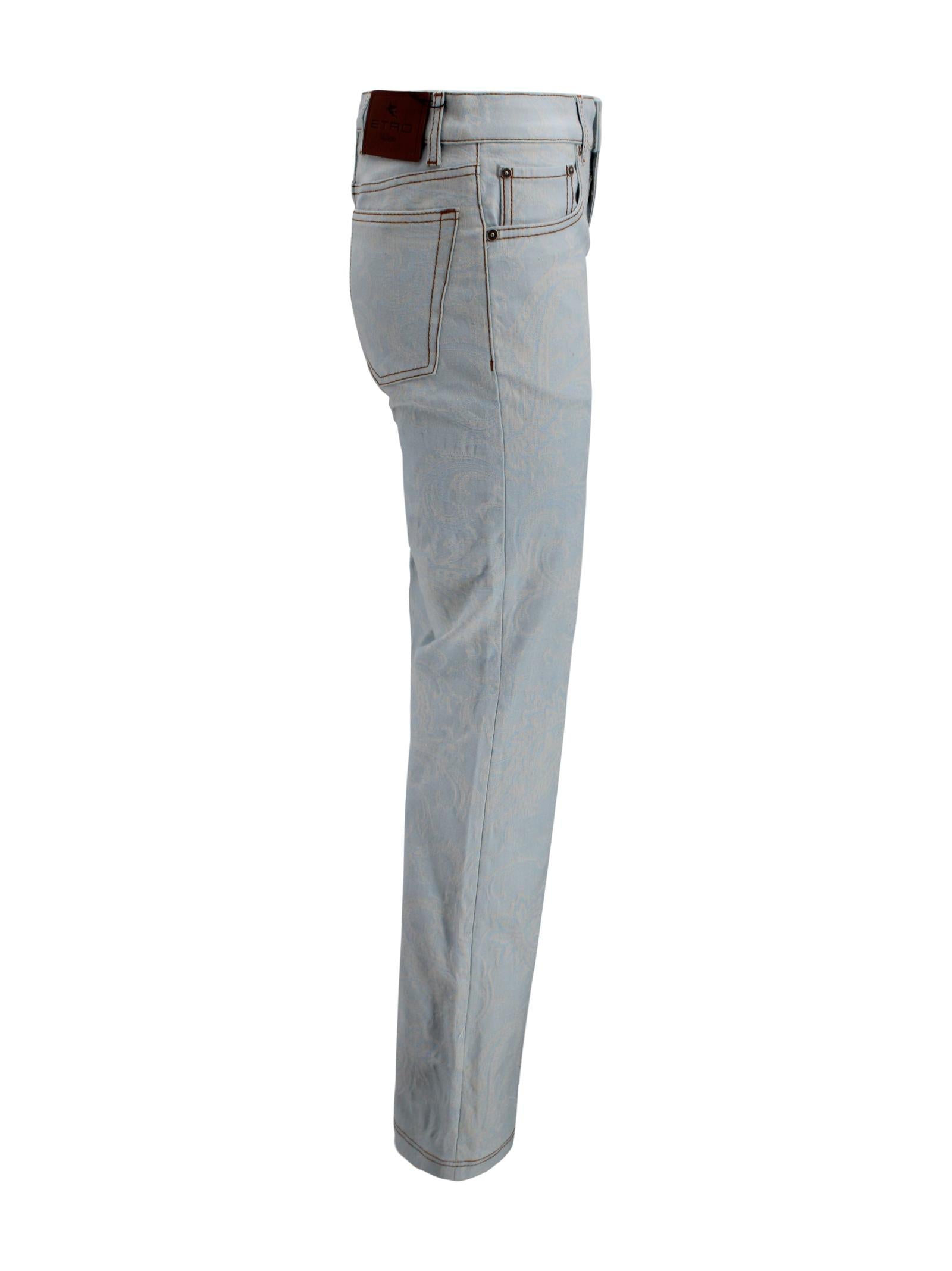 Pantaloni a Fiori Etro Milano WRNB0029 99TJEI5S9880 