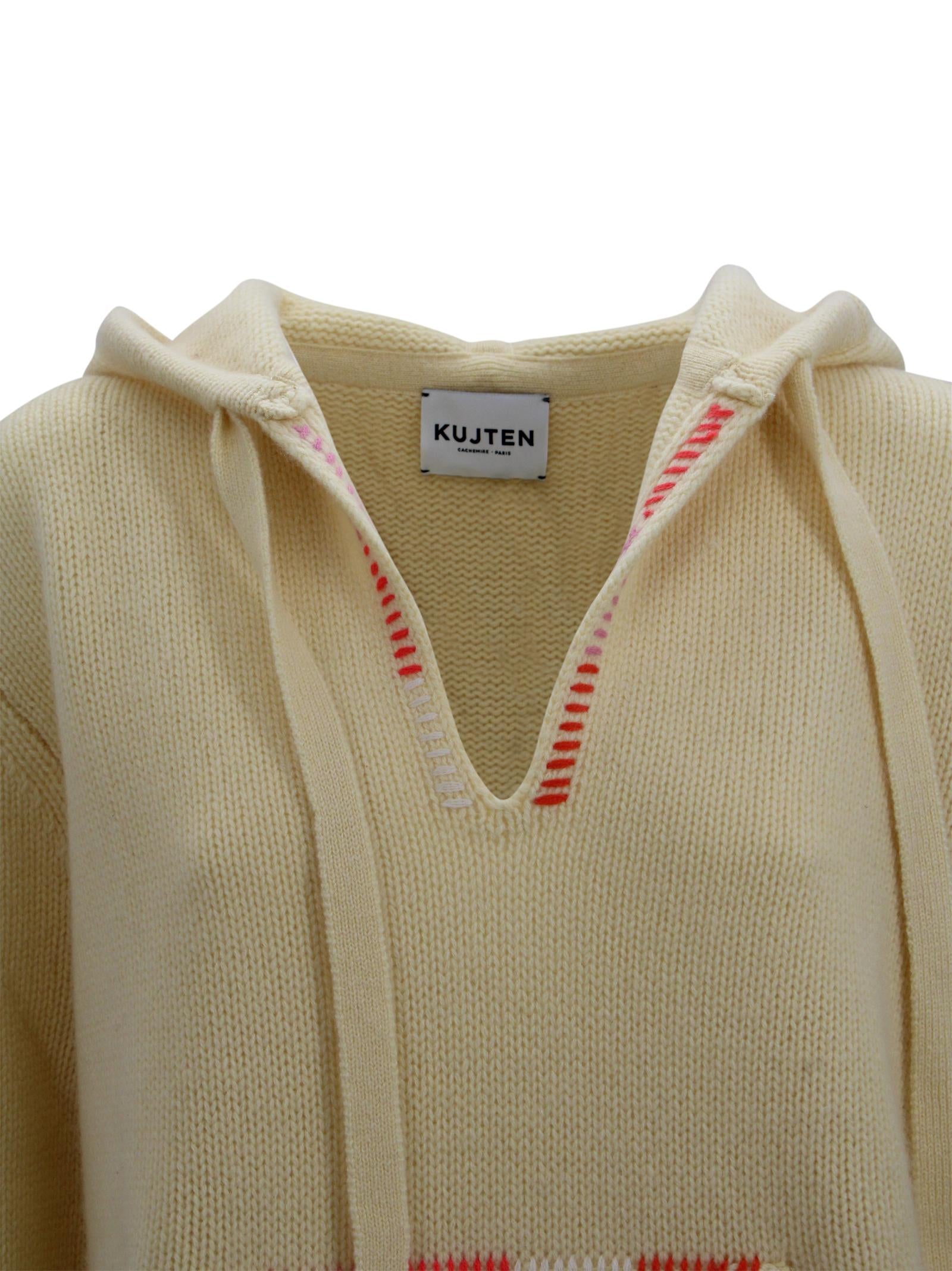 Felpa con cappuccio Solmar in cashmere Kujten F5020 2536 