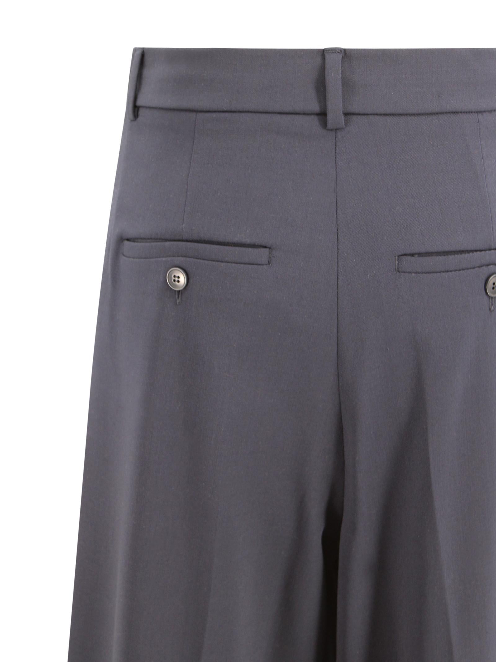 Pantalone palazzo in lana stretch Max Mara Weekend 2615131061600 001 