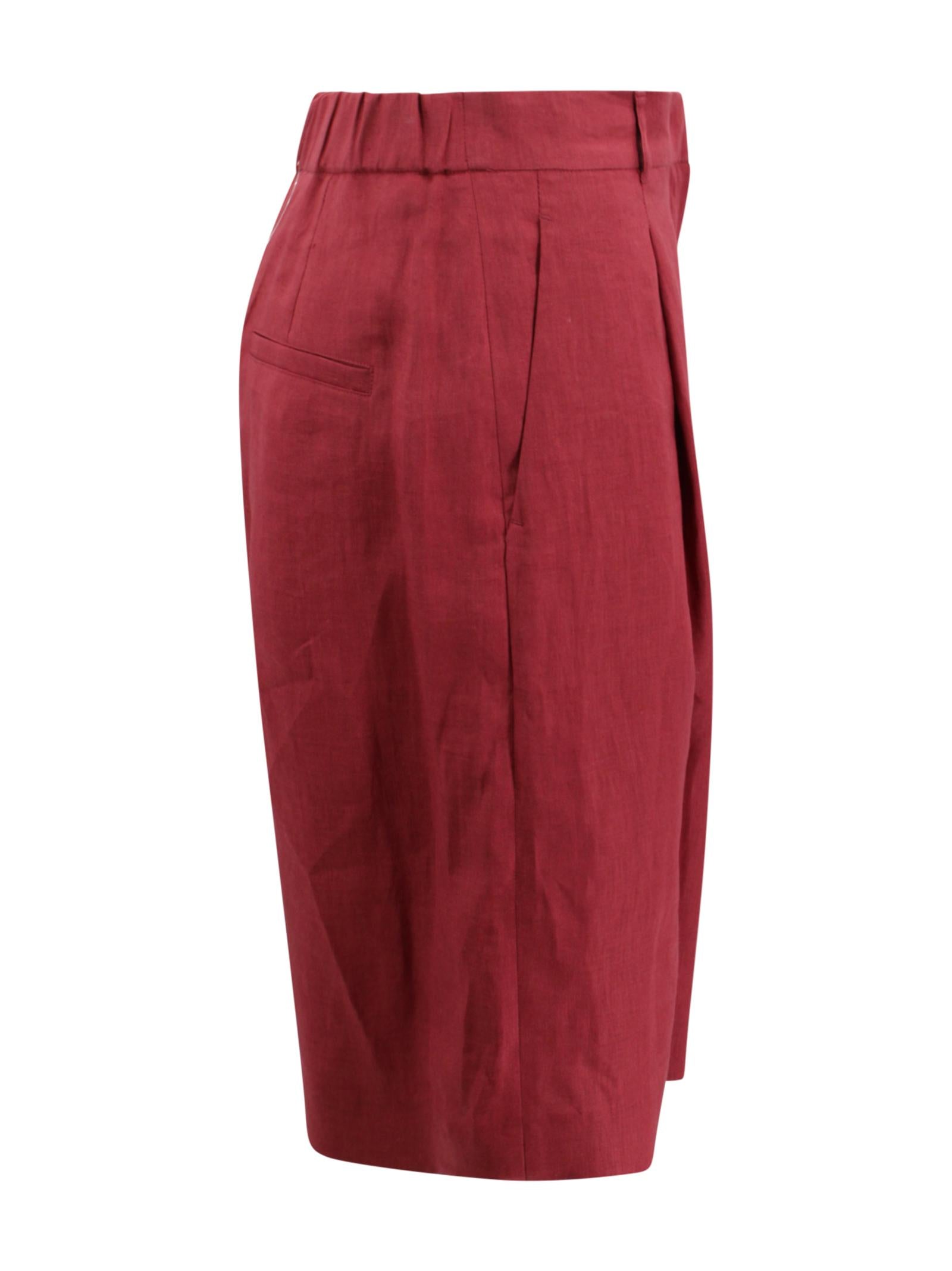 Bermuda wide leg con pinces Max Mara Studio 2616141012600 032 