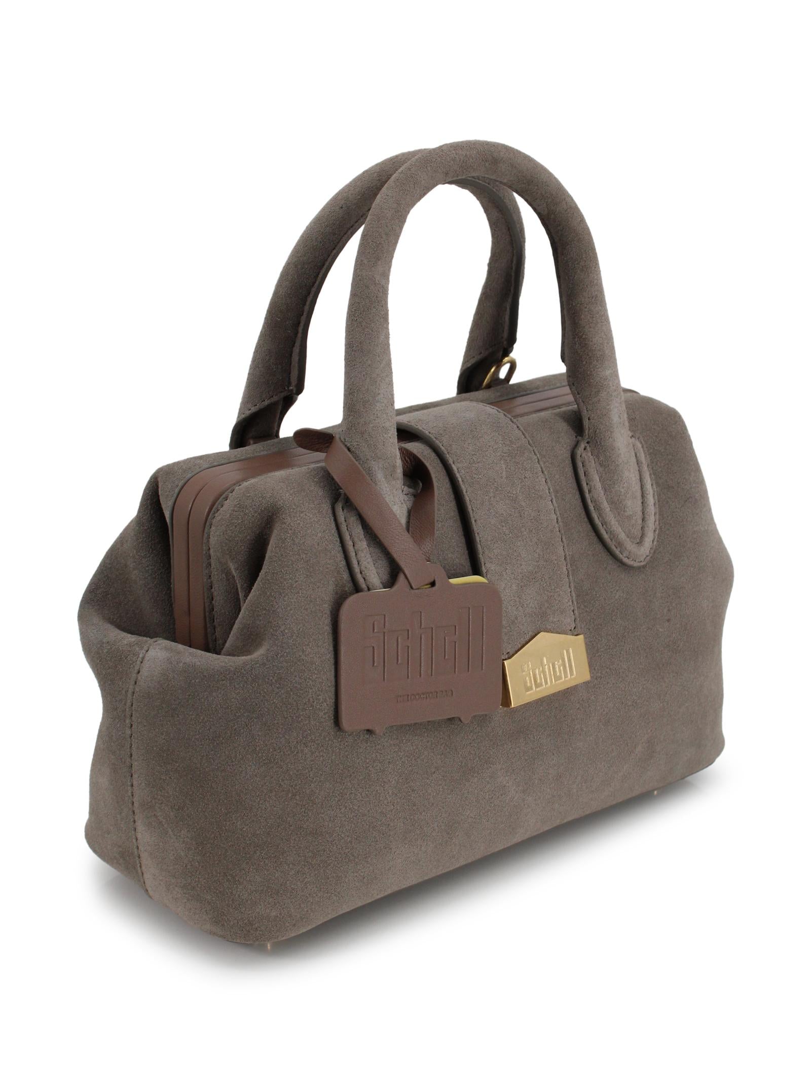 Small suede doctor bag SCHELL LEATHER COMPANY SRL DOCTOR BAG SMALL B00100H05121 