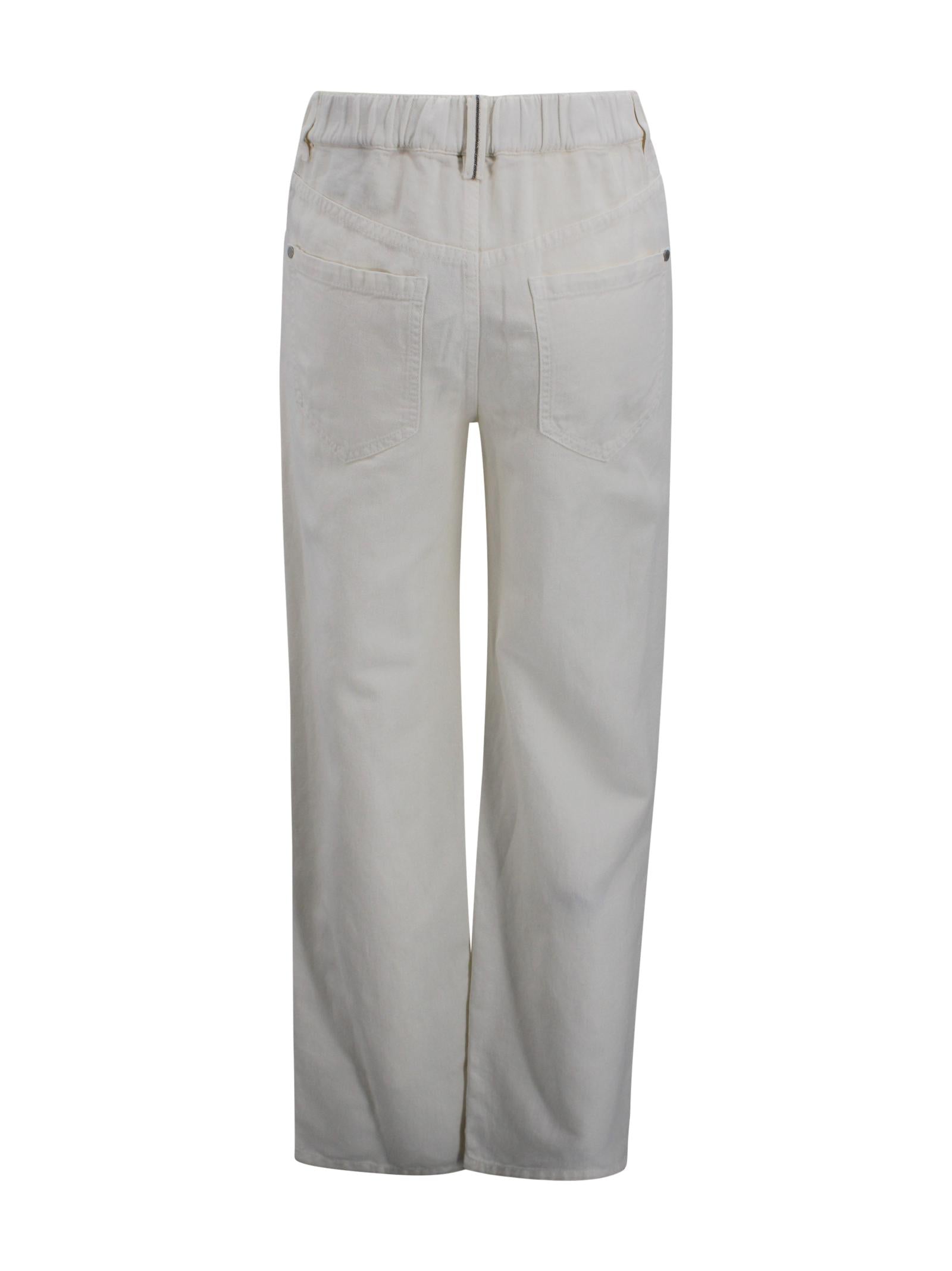 Pantaloni con bottoni e dettaglio Monili Brunello Cucinelli ML996P4053 C1101 