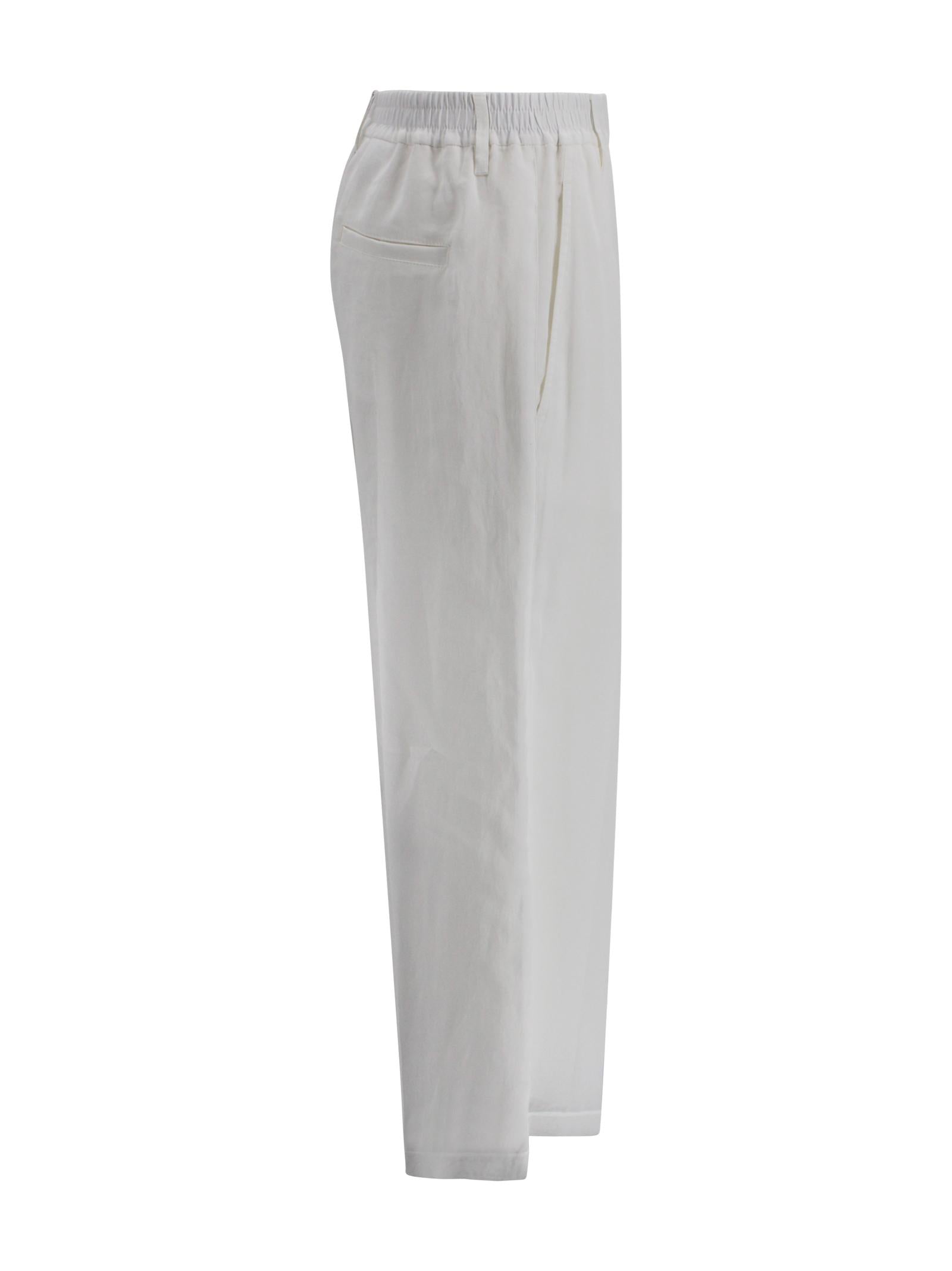 Pantaloni wide leg con dettaglio monile Brunello Cucinelli M0F91P9174 C100 