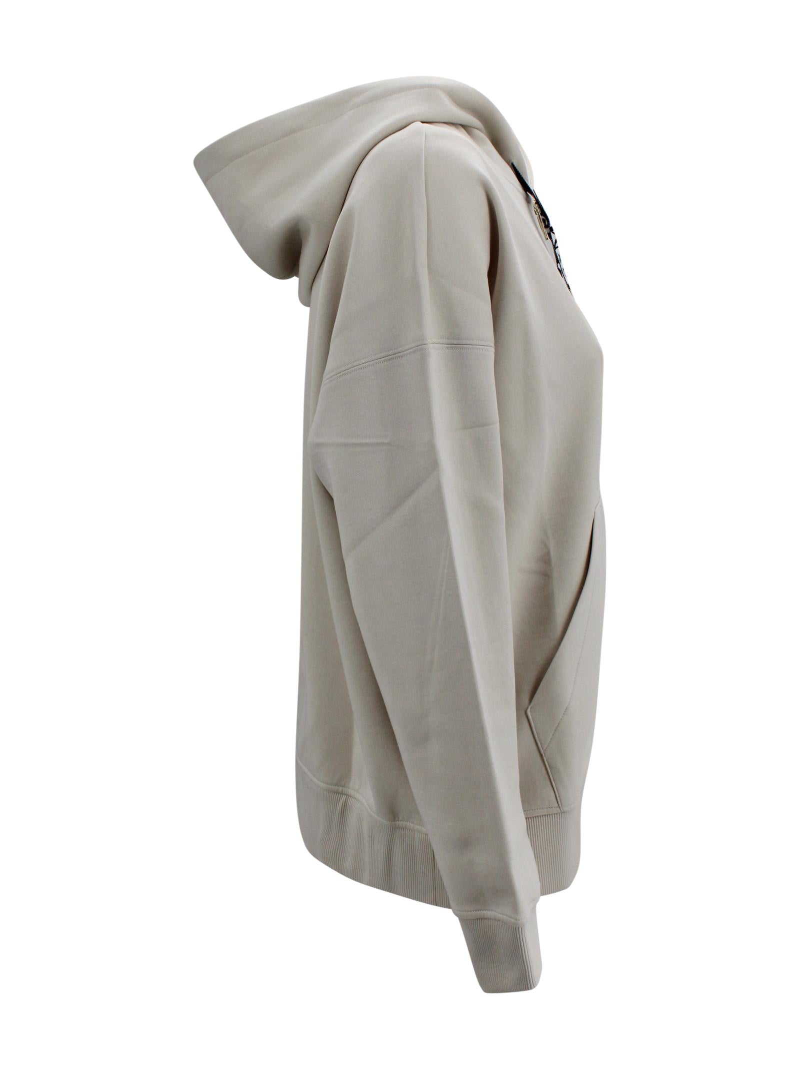 Felpa con cappuccio e nastri logo jacquard S MAXMARA 1 2619921031600 001 