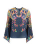 Blusa con Stampa Paisley