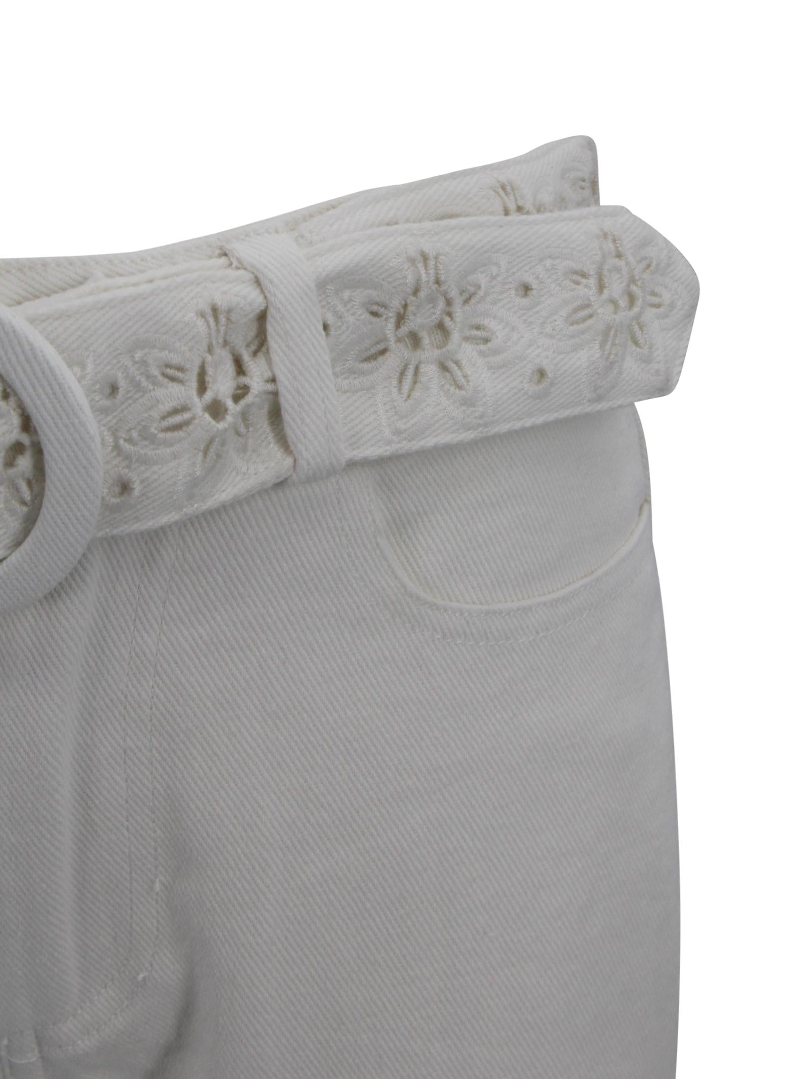 Pantaloni Boho Beauty Richelieu ricamati Farm Rio 349731 L0025 