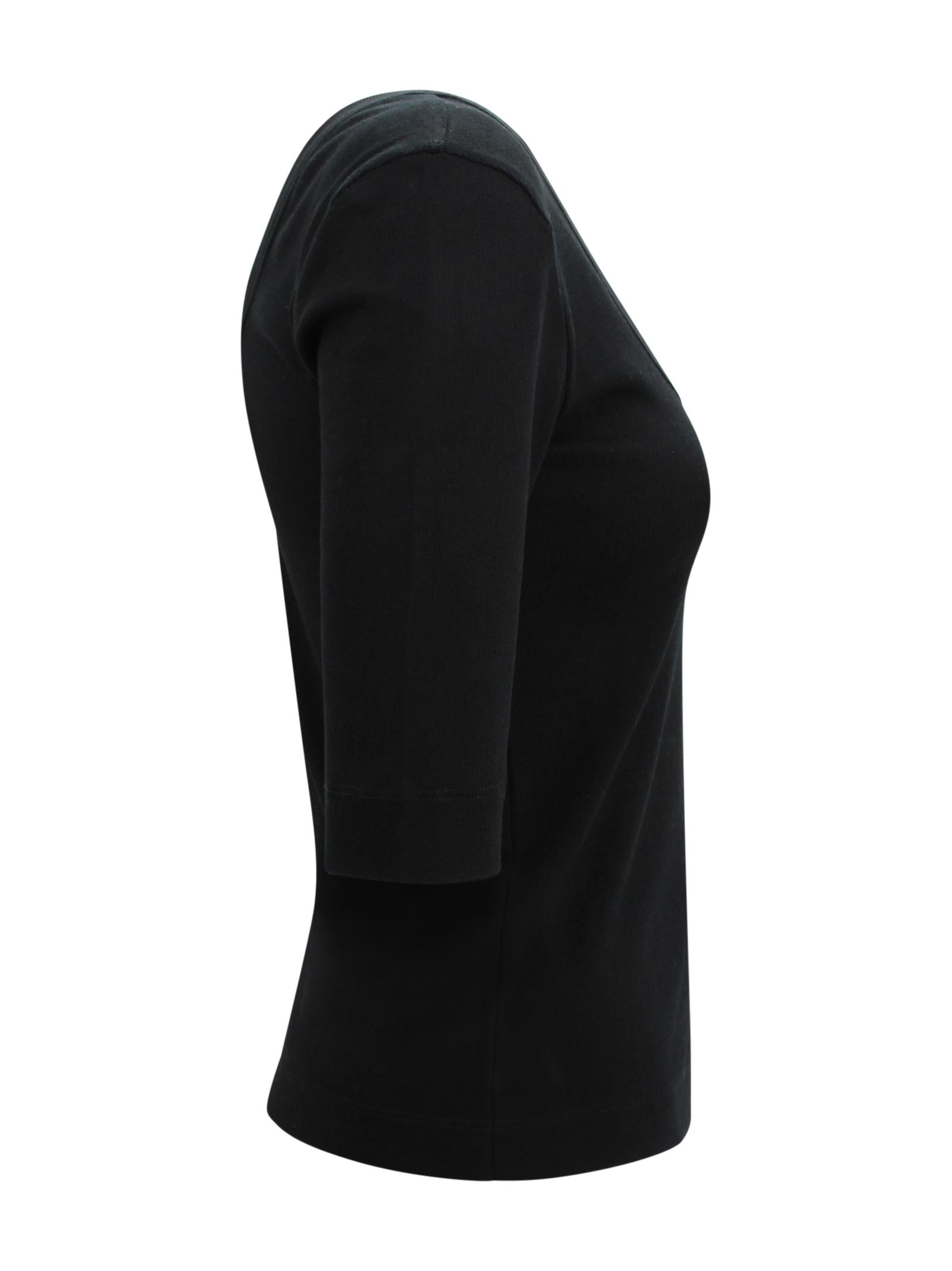 T-shirt con Scollo Ampio e Dettaglio Monile Brunello Cucinelli M0TC8FX220 C101 