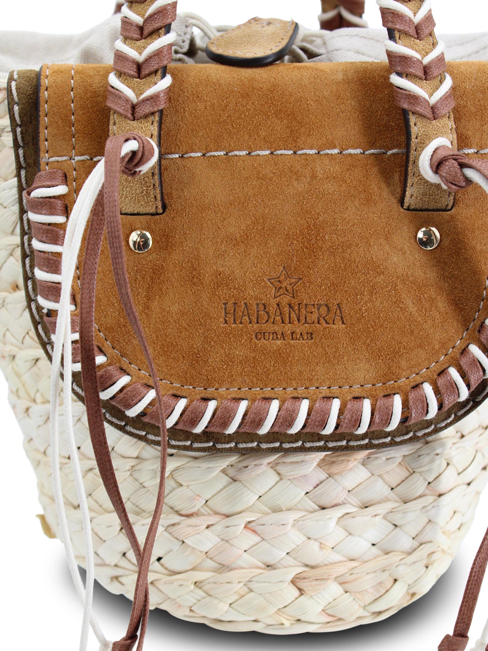 Borsa bucket Habanera Cuoieria intrecciata Cuba Lab HABANERA CUORERIACAMEL SUEDE 