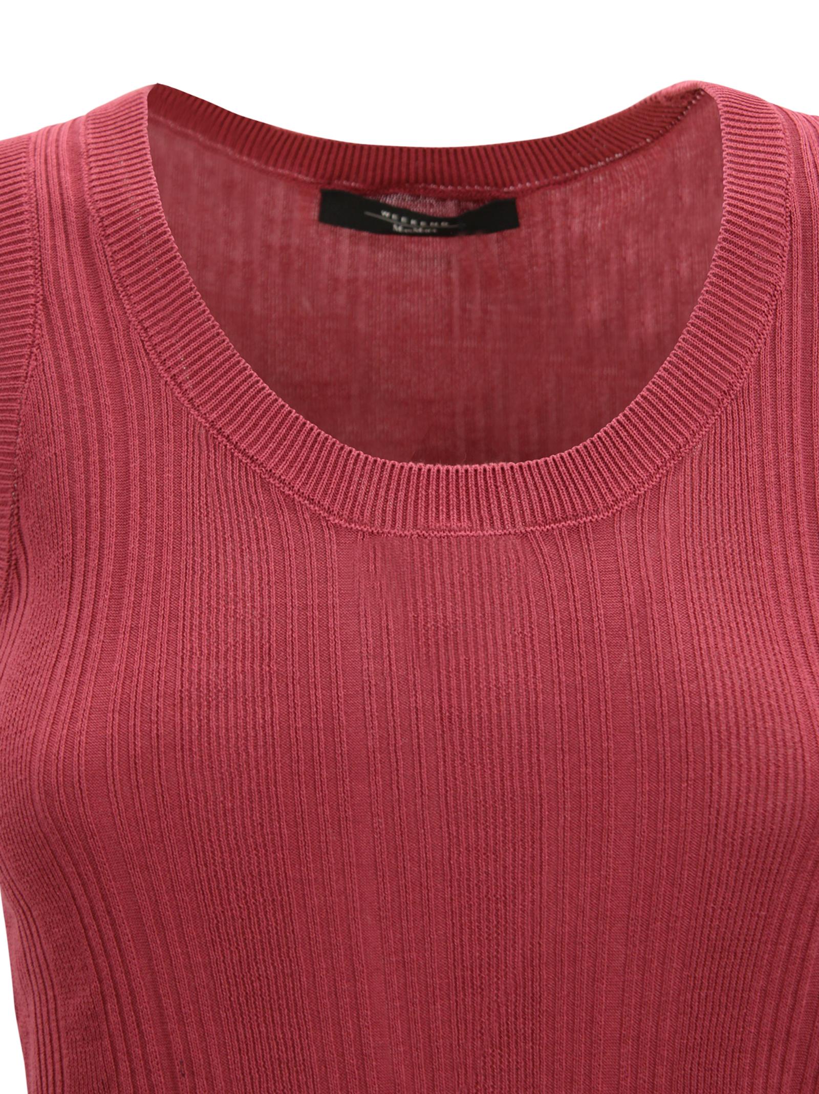 Top in cotone stretch a costine Max Mara Weekend 2615361012600 007 