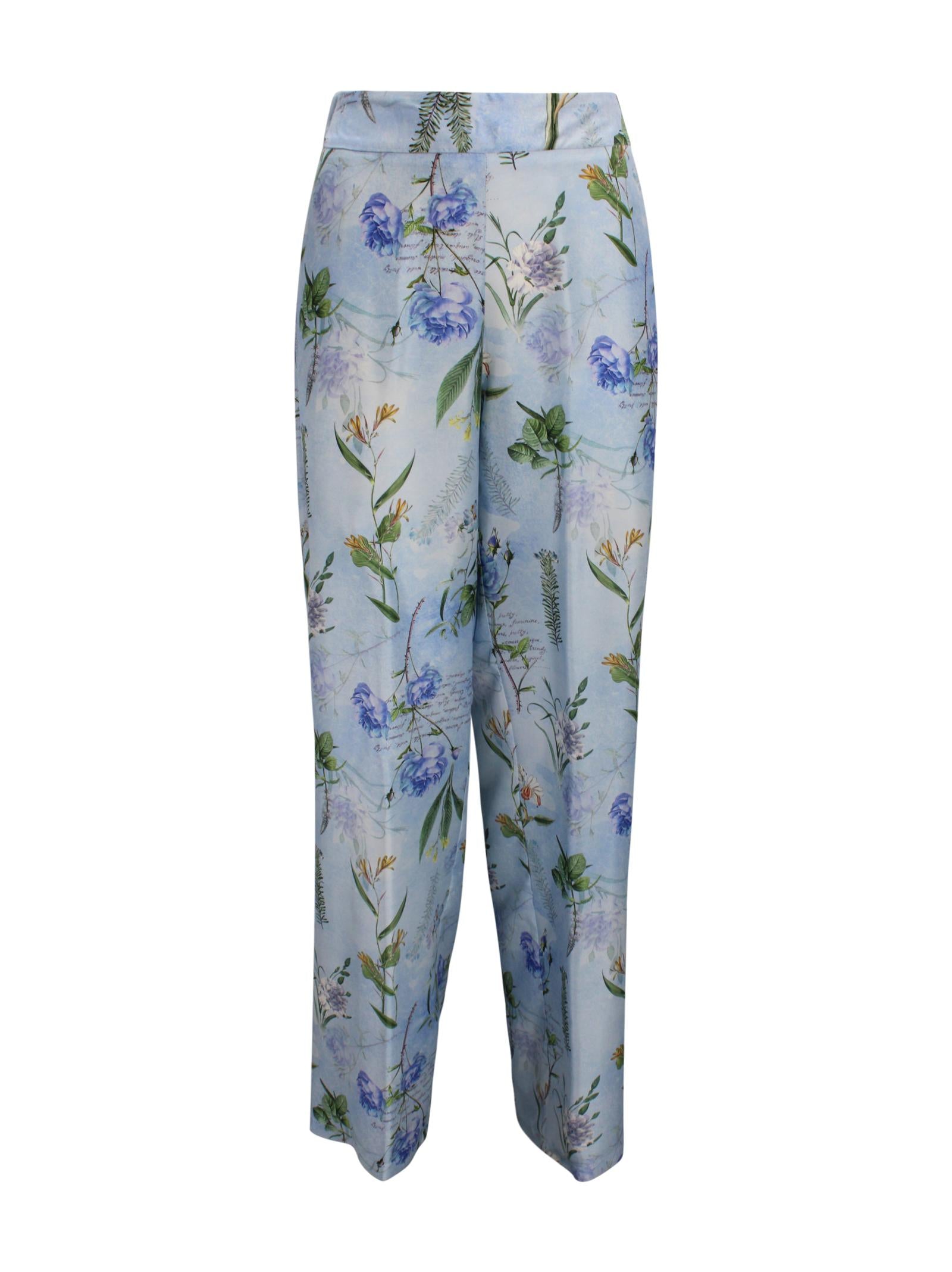 Pantaloni fluidi in seta Trame Auree ZOE P050F300 