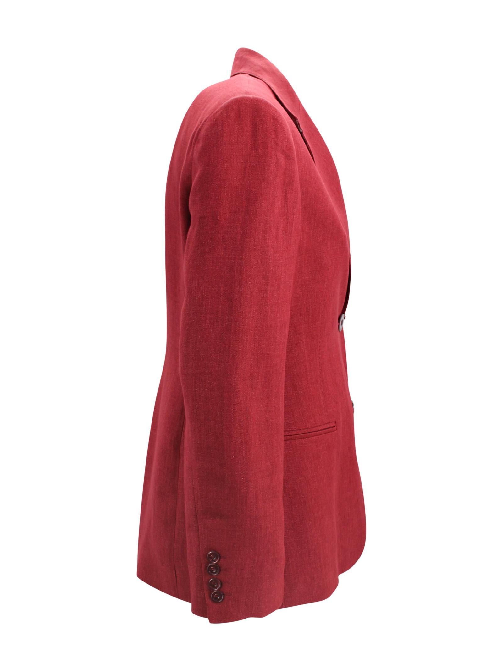Blazer monopetto in lino délavé Max Mara Studio 2616041052600 035 