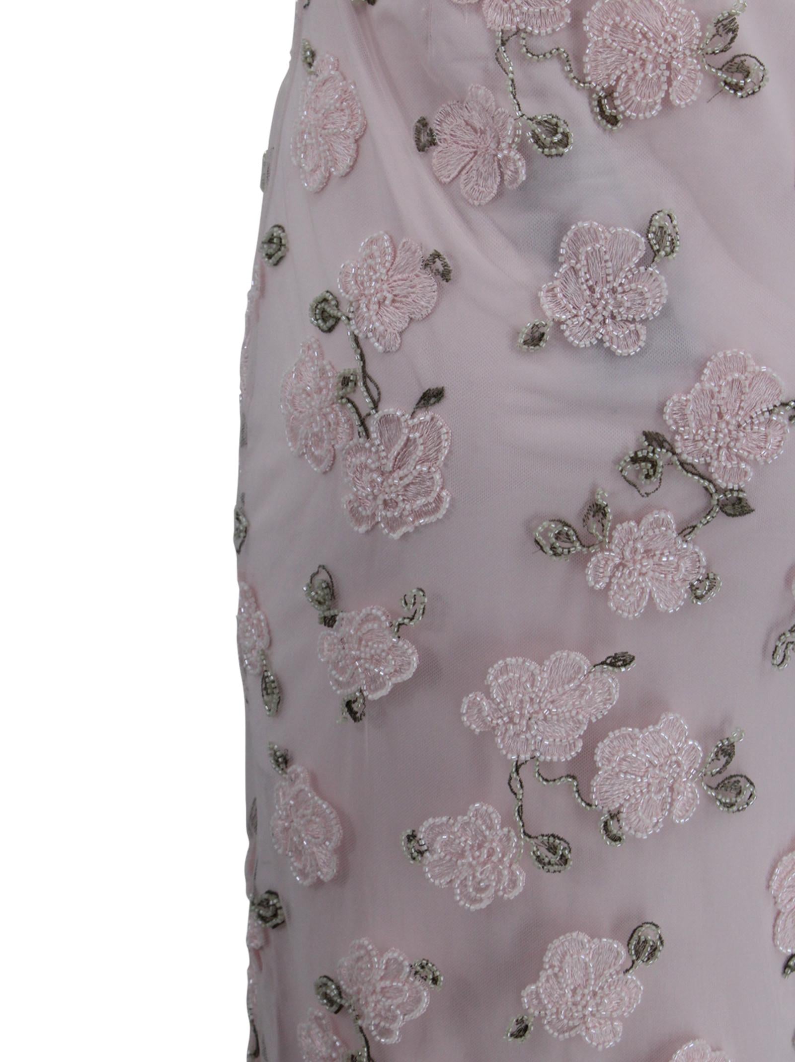 Abito lungo all'americana con stampa floreale e perline Rotate 1136743077 3077 
