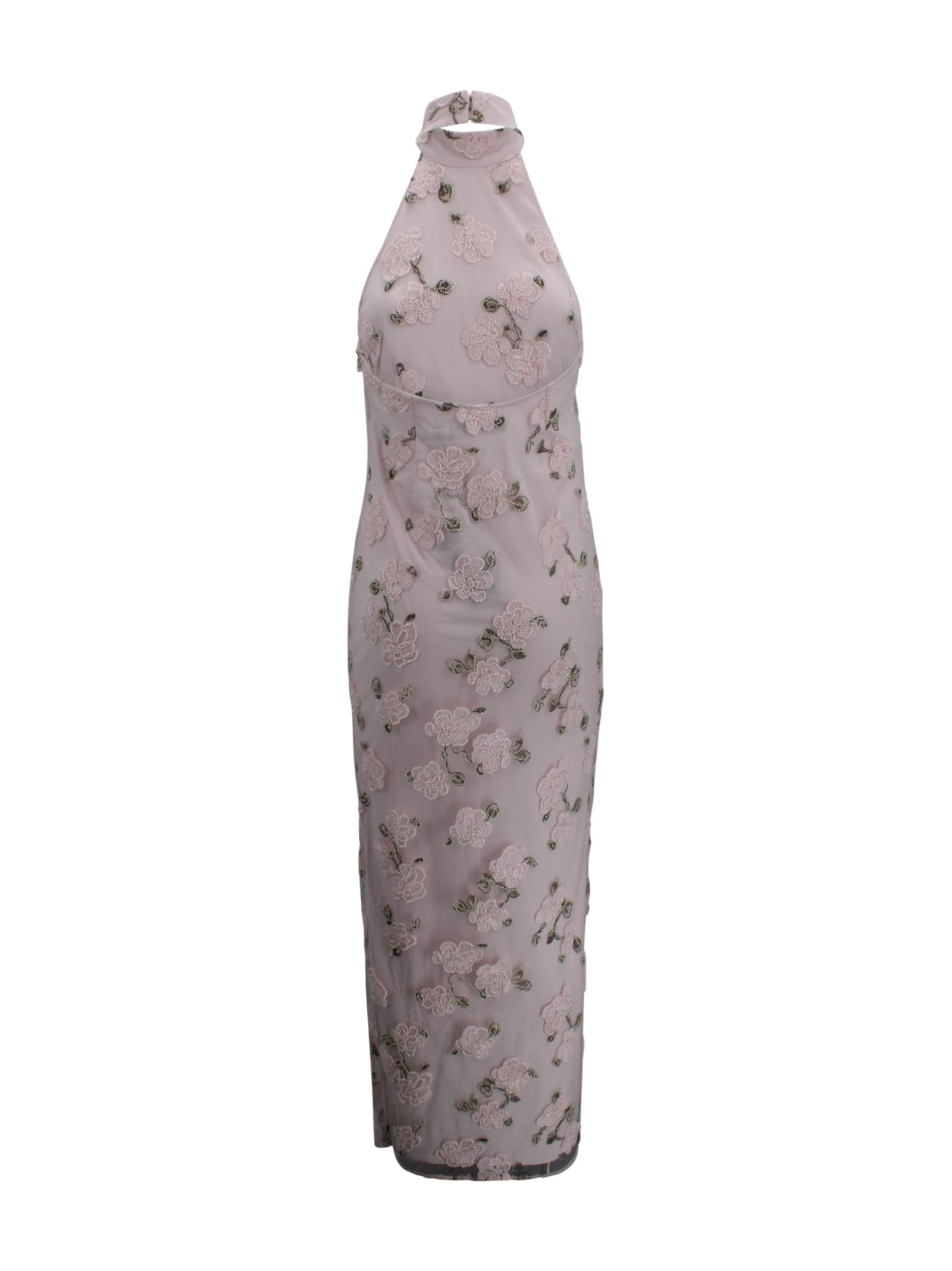 Abito lungo all'americana con stampa floreale e perline Rotate 1136743077 3077 