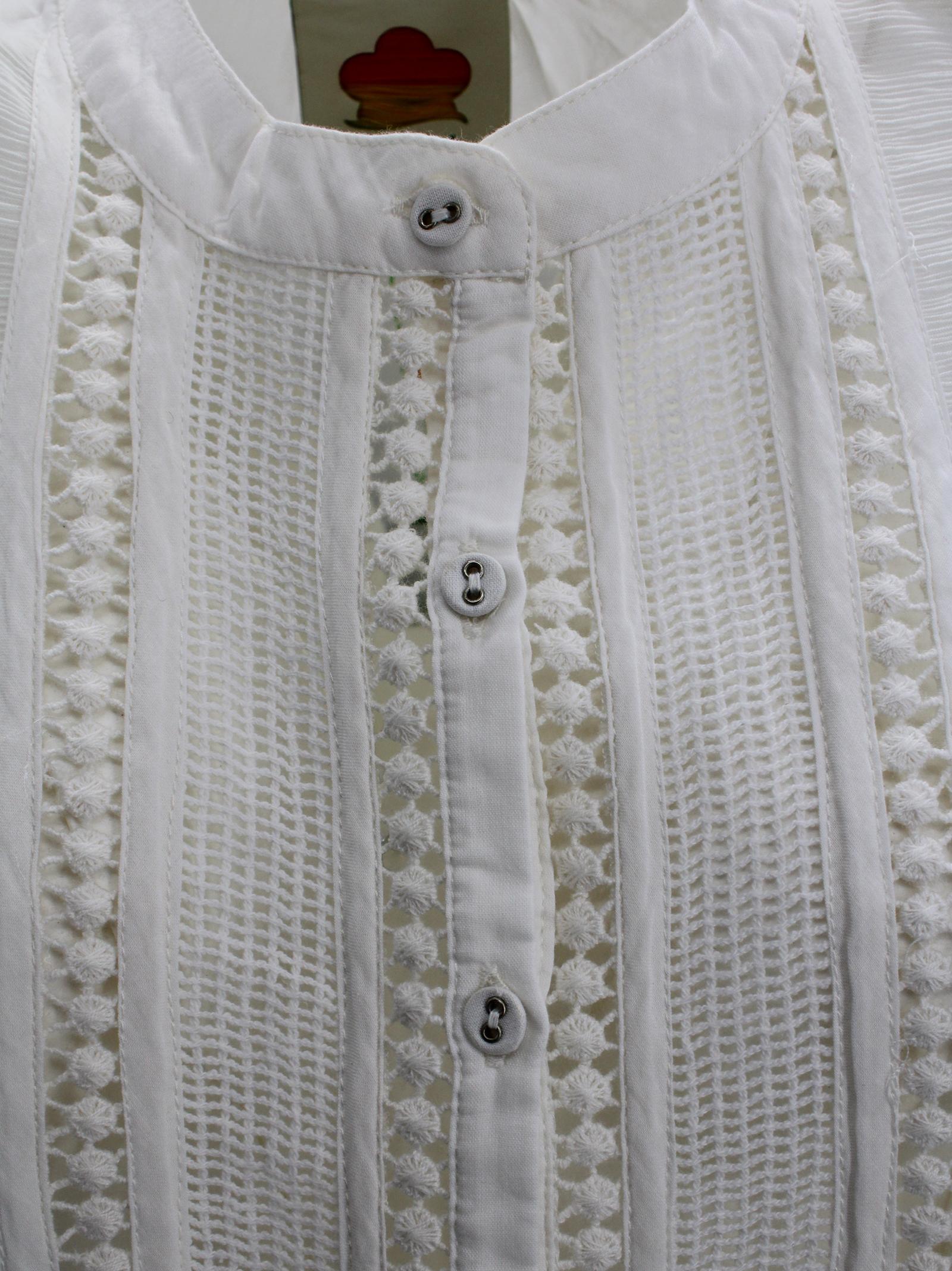 Blusa in pizzo con bottoni Farm Rio 347737 L0025 