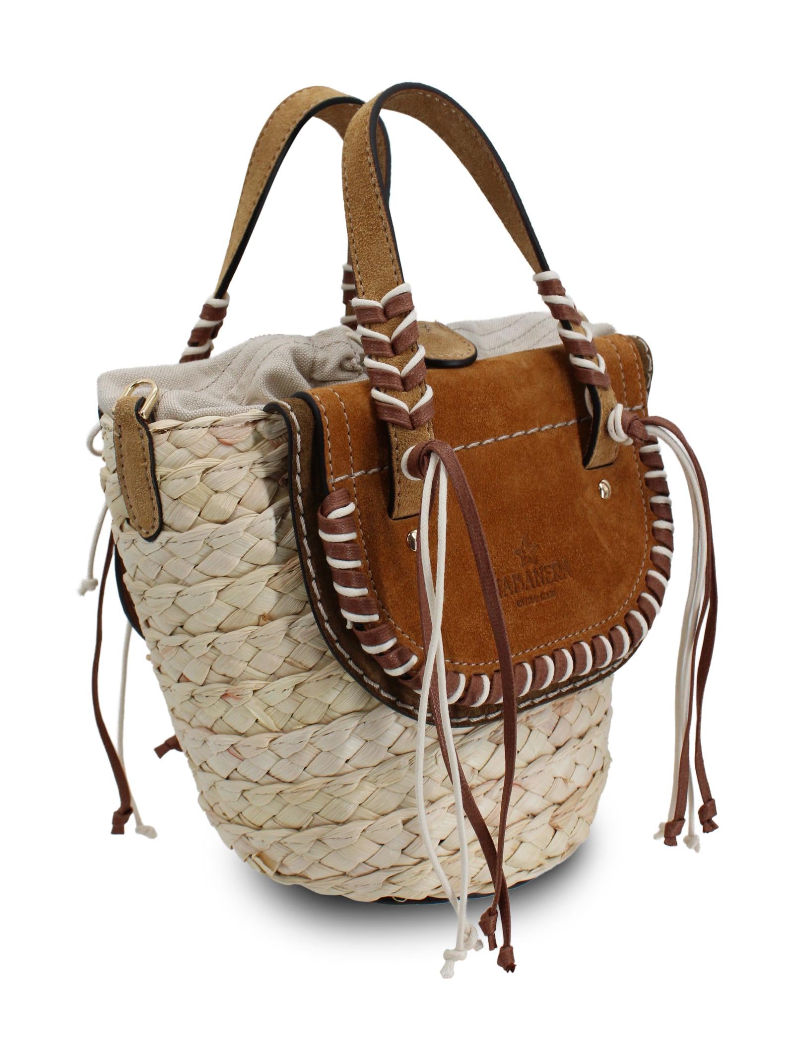 Borsa bucket Habanera Cuoieria intrecciata Cuba Lab HABANERA CUORERIACAMEL SUEDE 