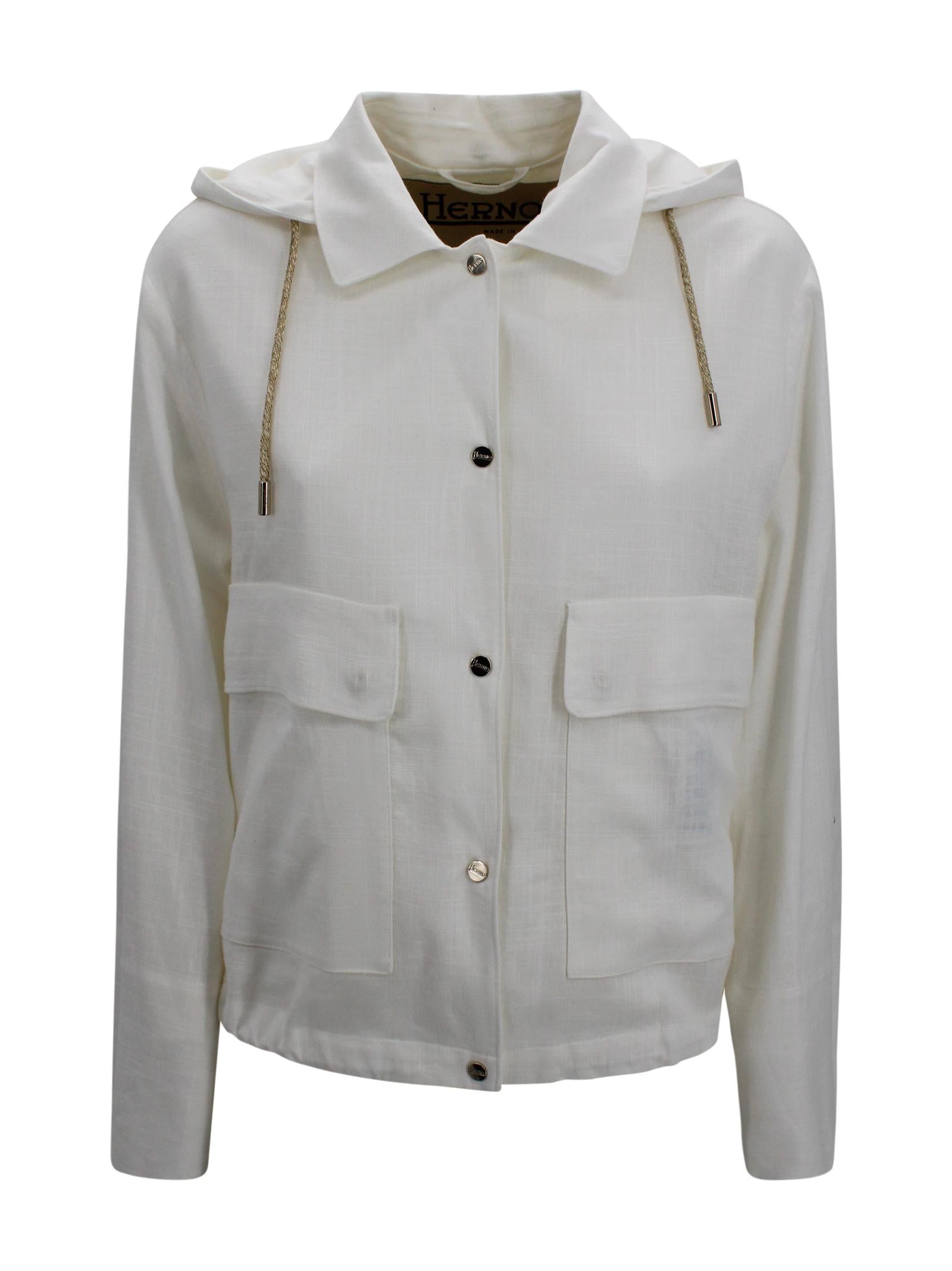 Giacca con Coulisse in Tessuto Mosso Herno GI000392D 126891000 