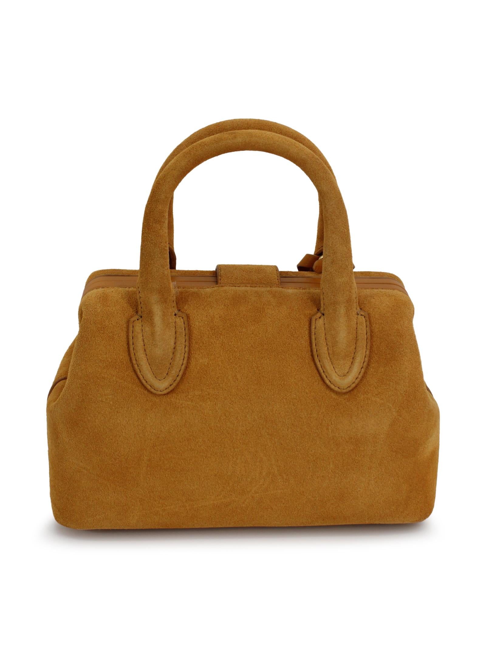Small suede doctor bag SCHELL LEATHER COMPANY SRL DOCTOR BAG SMALL B00100B01406 