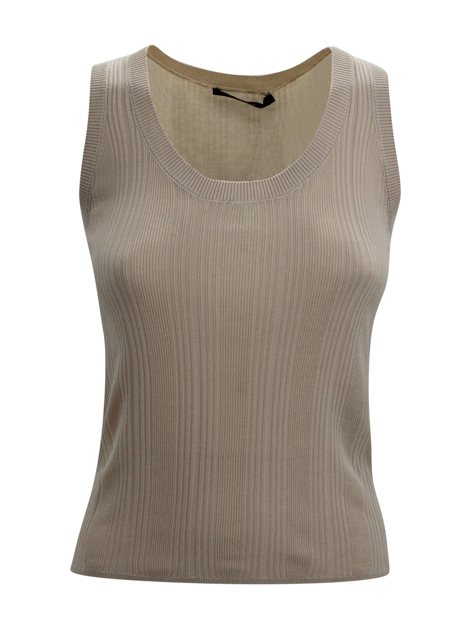 Canotta in maglia a coste Max Mara Weekend 2615361012600 003 