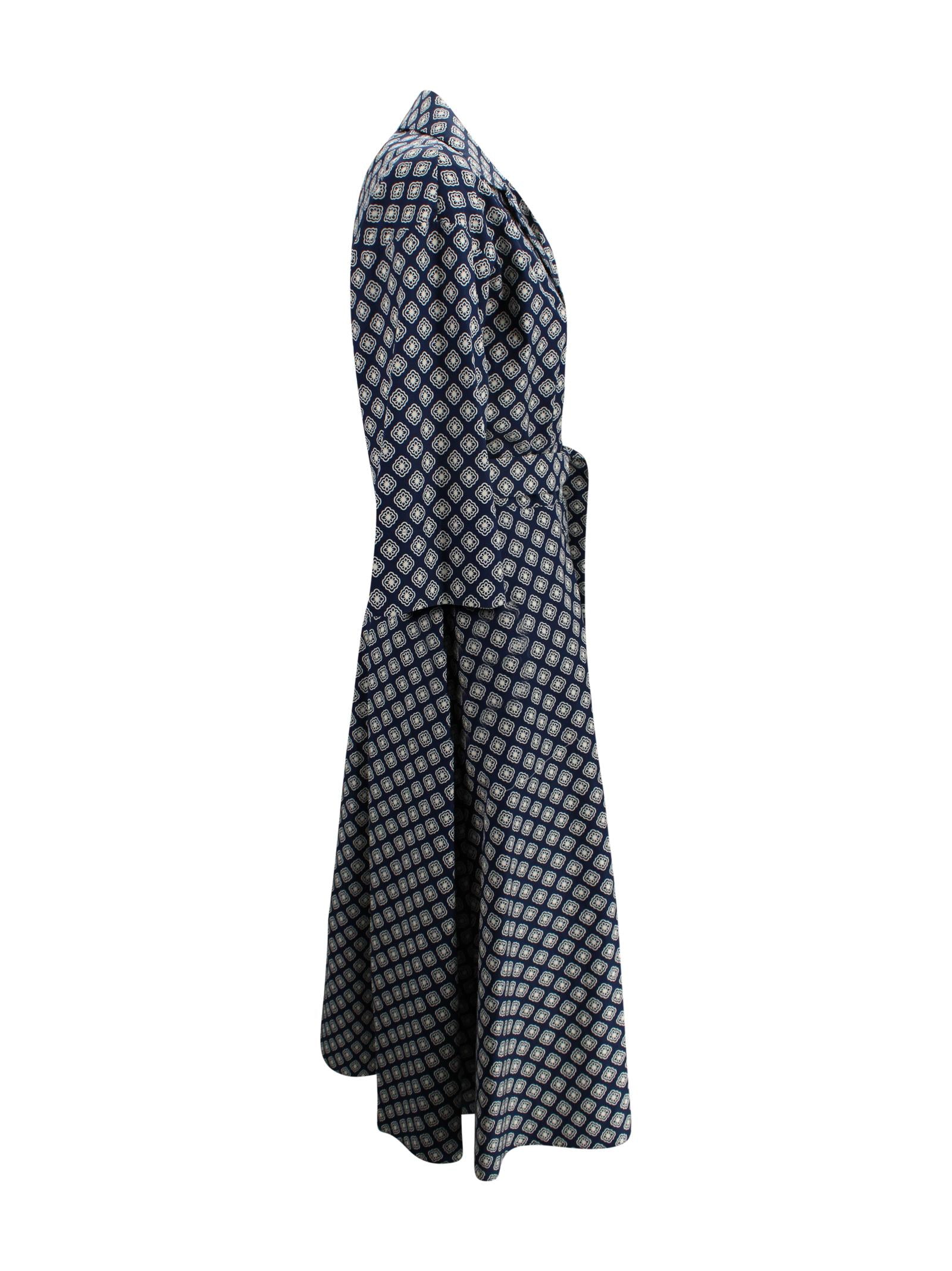 Abito in Cotone Motivo Geometrico Max Mara Weekend 2615221102600 007 