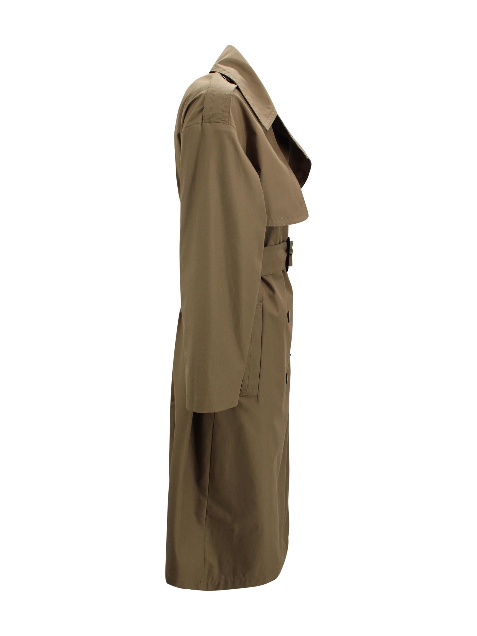 Trench coat in twill di cotone misto idrorepellente Max Mara Studio 2616021031600 005 