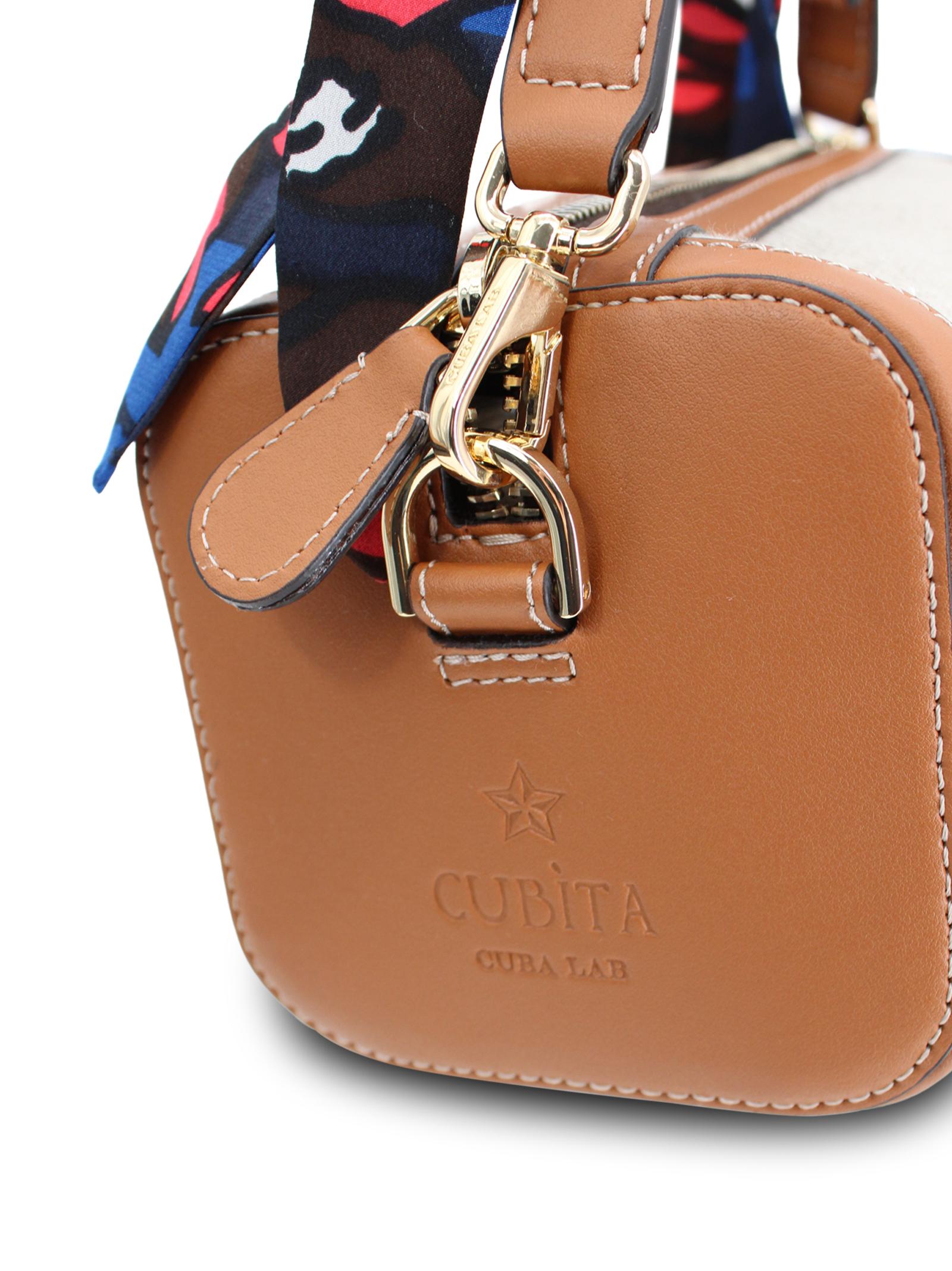 Borsa tote Cubita con tracolla Cuba Lab CUBITA FOULARDHIBISCUS 