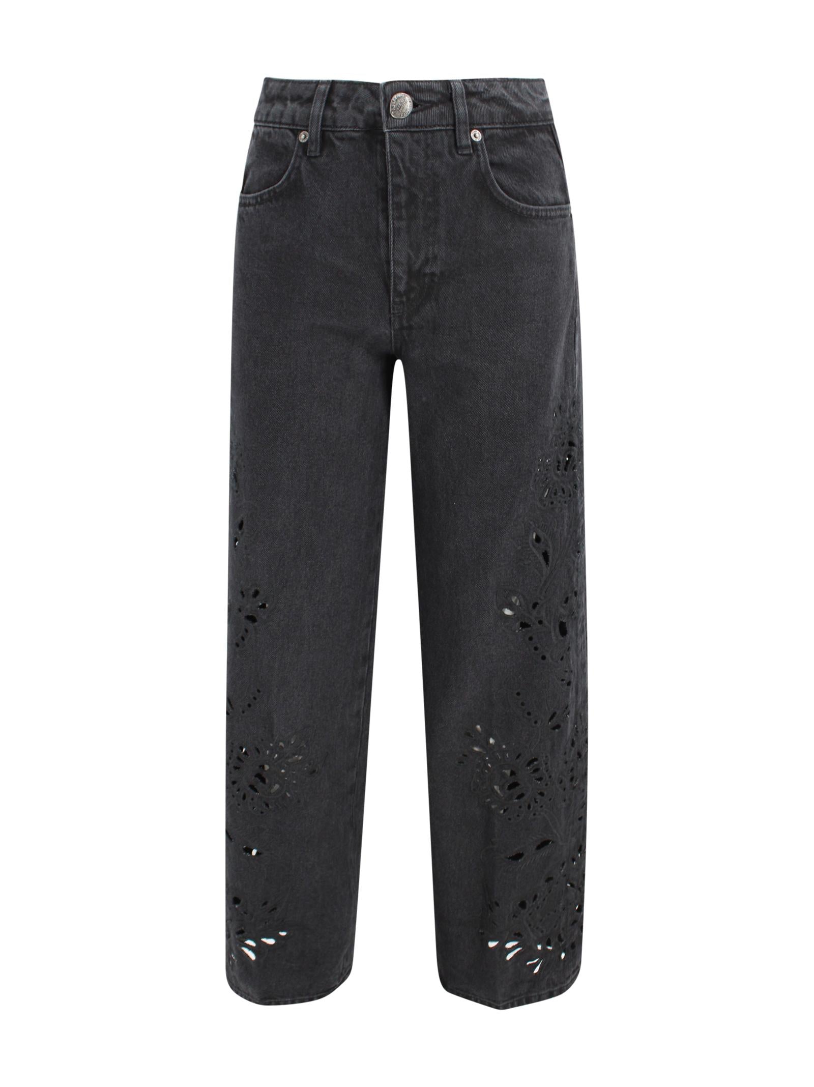 Denim a vita alta con ricamo Farm Rio 344820 L0034 