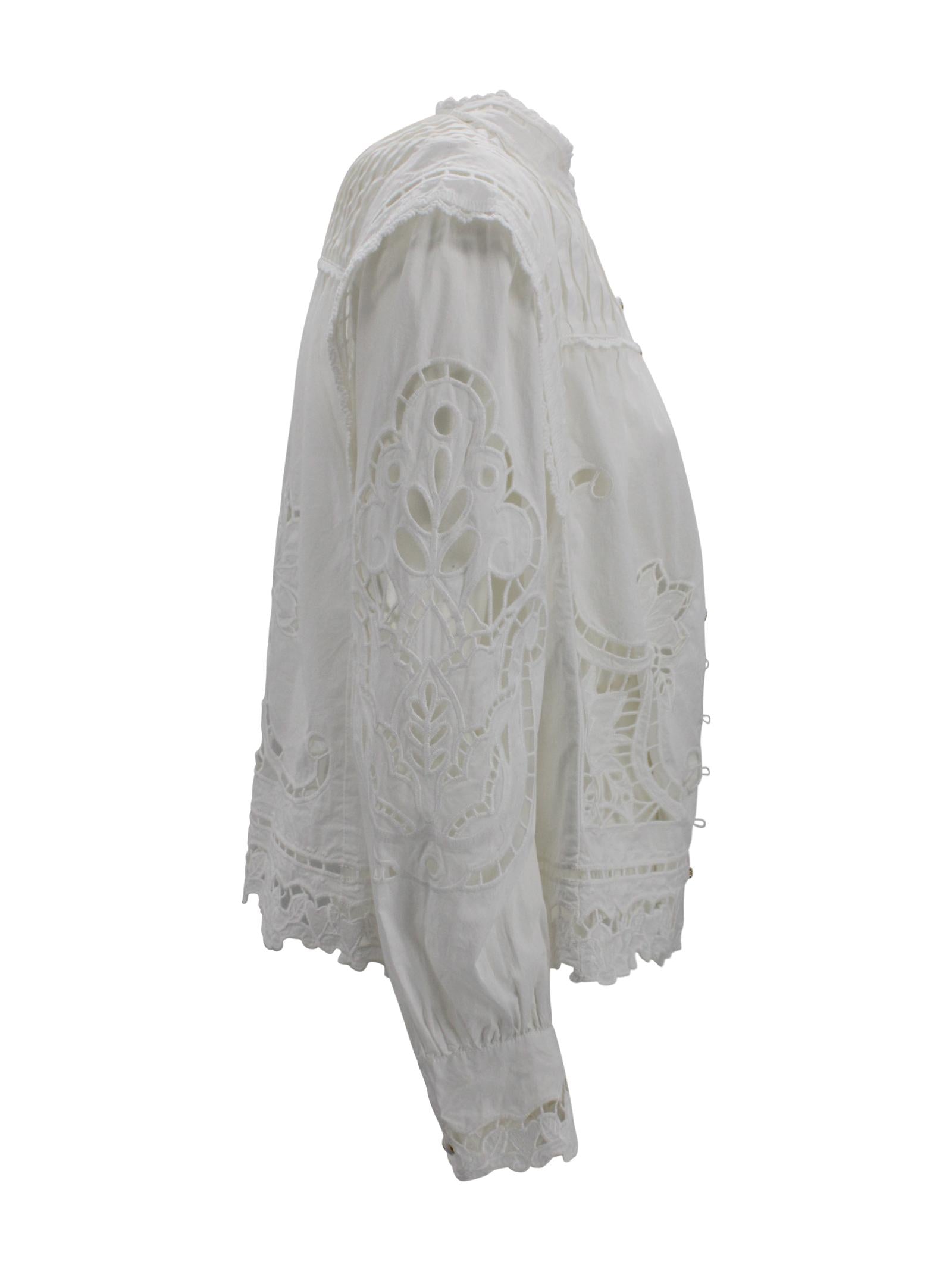 Top con ricamo floreale Farm Rio 351181 L0025 