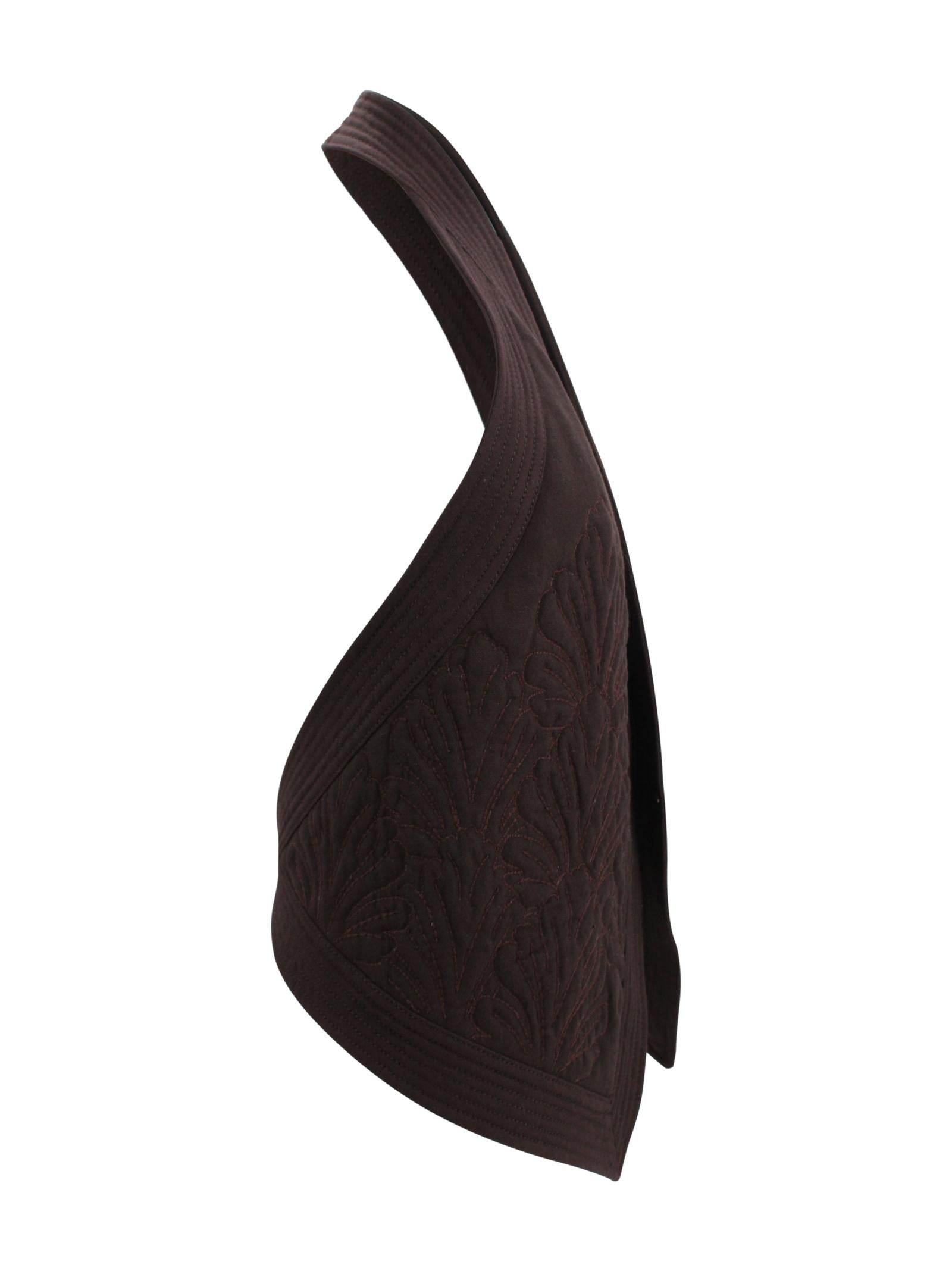 Gilet Marrone con Scollo all'Americana Alberta Ferretti 261M-1005-0132 0103 