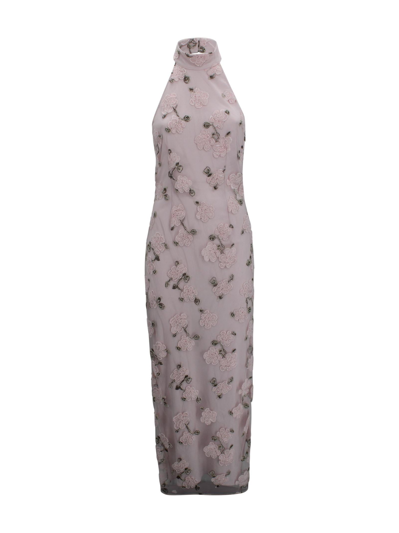 Abito lungo all'americana con stampa floreale e perline Rotate 1136743077 3077 