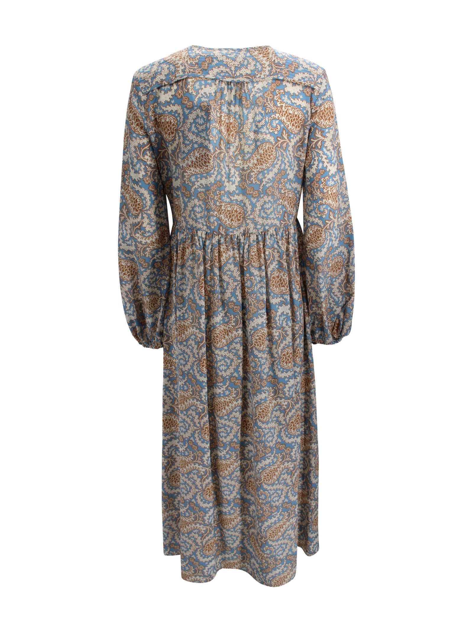 Abito lungo in crêpe de Chine di seta Max Mara Weekend 2615221162600 011 