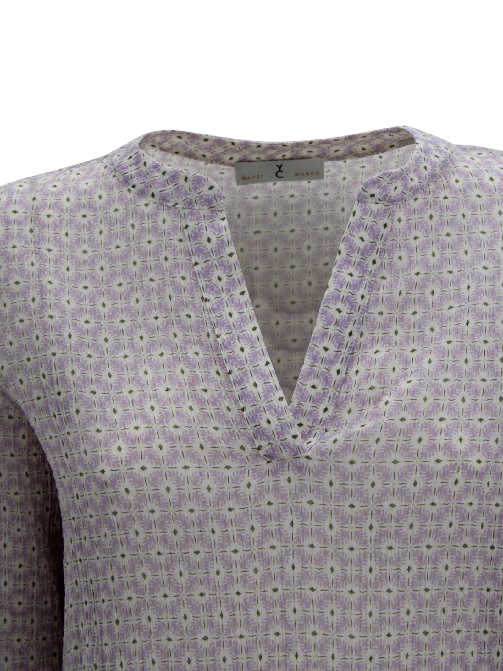 Polo in Lino con Scollo a V Whyci WH1503 6011 