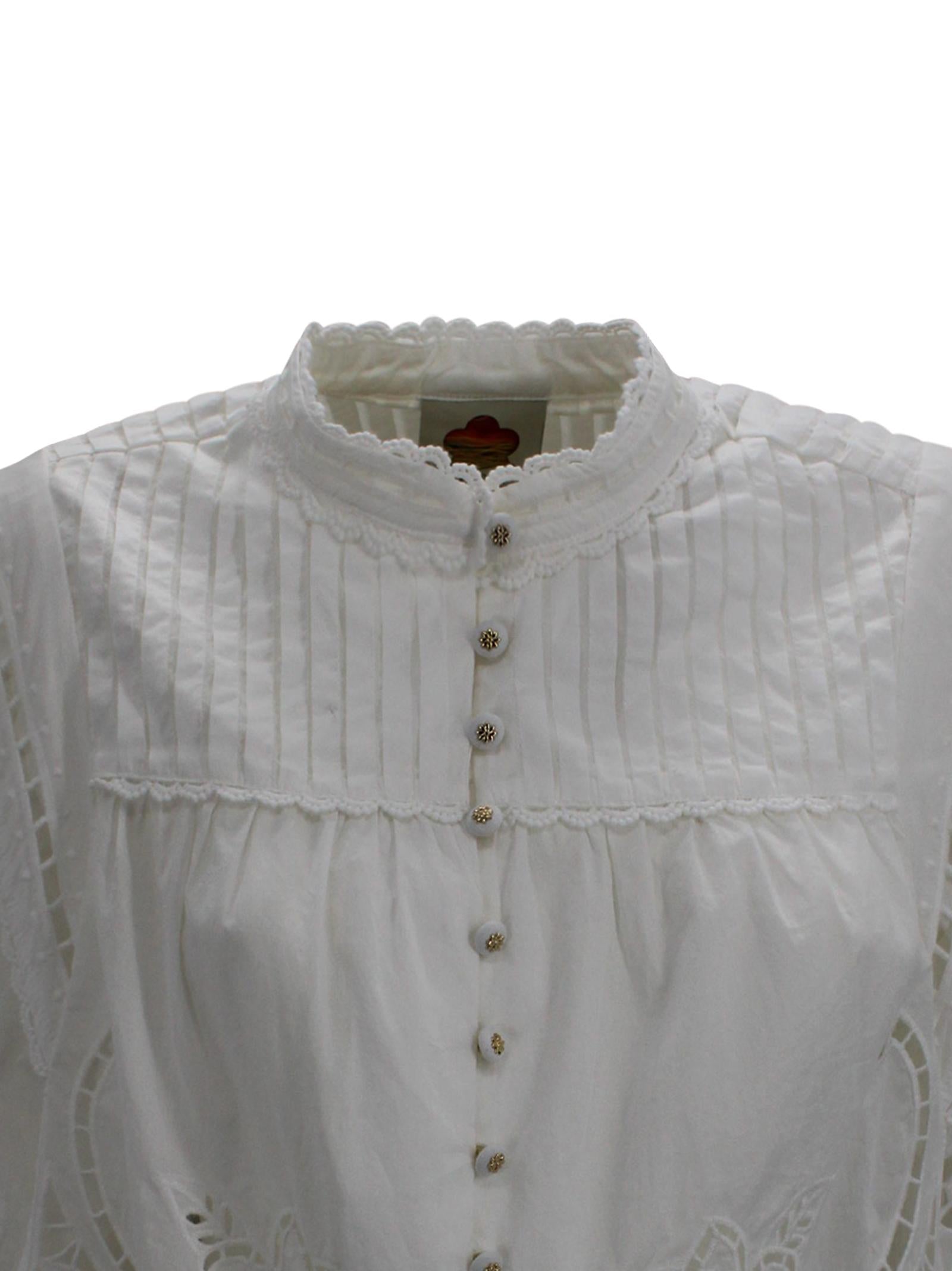 Top con ricamo floreale Farm Rio 351181 L0025 