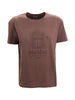T-shirt basic in cotone con ricamo