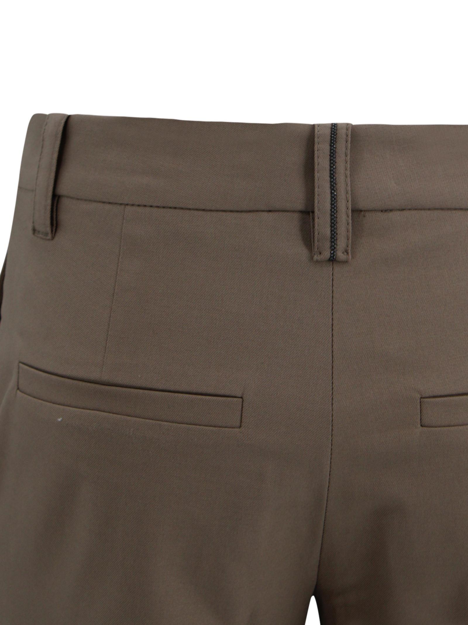 Pantaloni crop a vita media Brunello Cucinelli M0F70P9169 C9325 