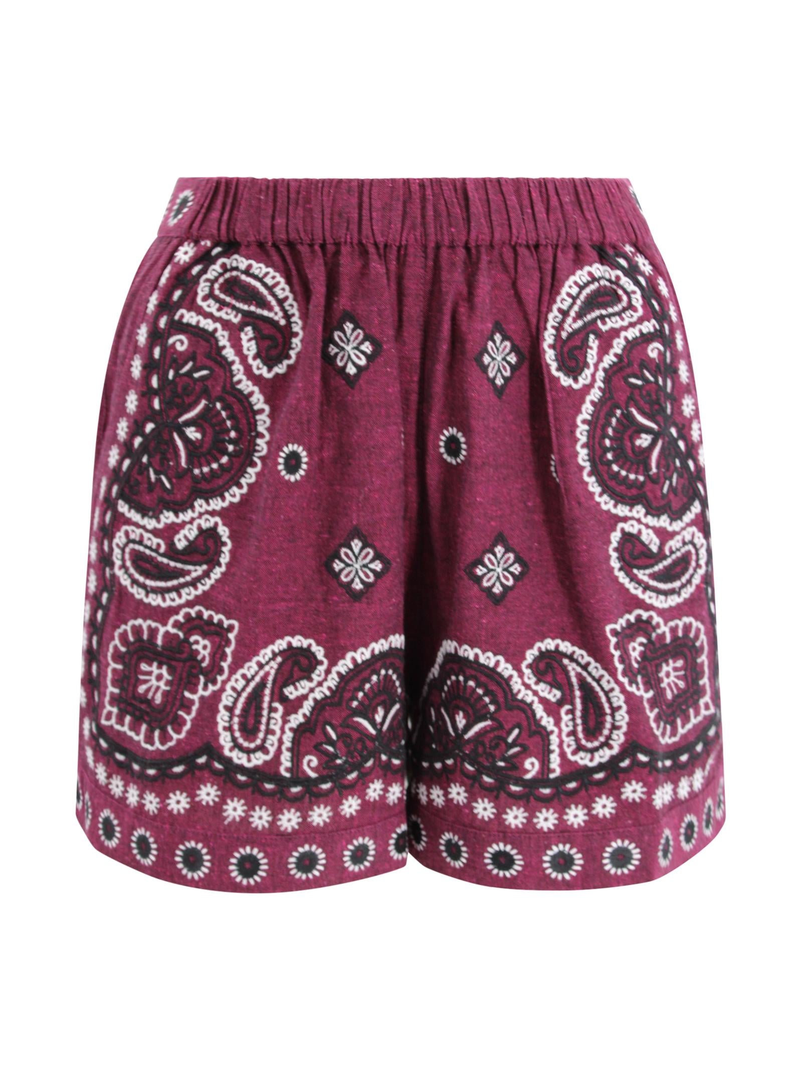 Short Ricamati in Lino e Cotone Luxi of sea BC34  