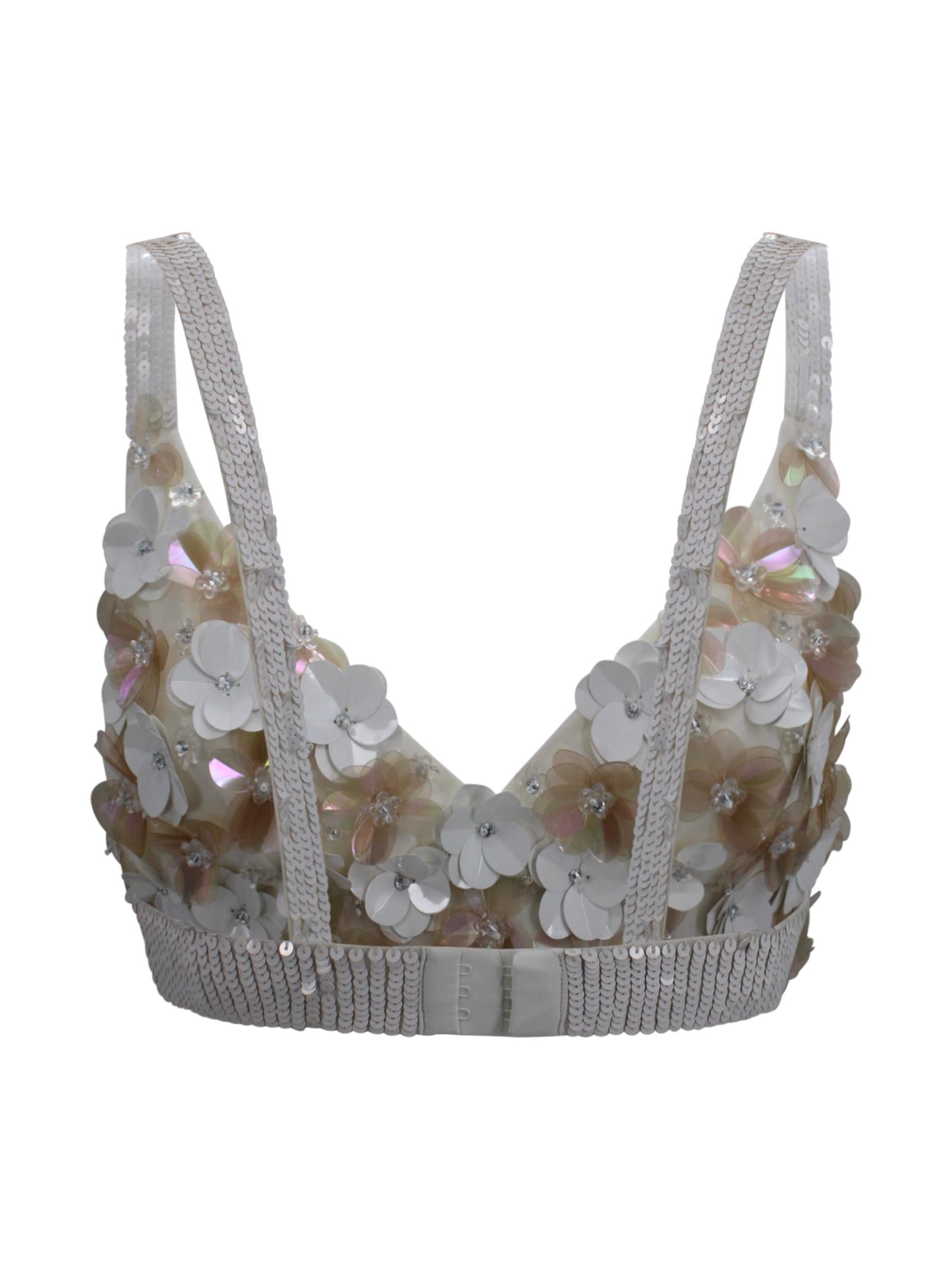 Top corto con paillettes P.A.R.O.S.H. D311708 802 