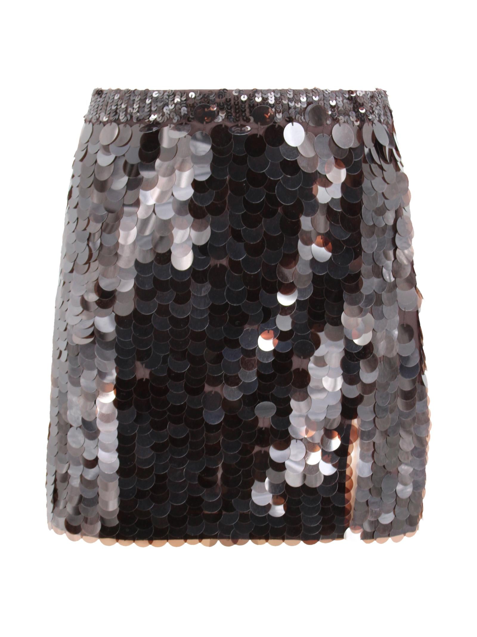 Gonna Marrone con Paillettes P.A.R.O.S.H. D630608-GOO 086 