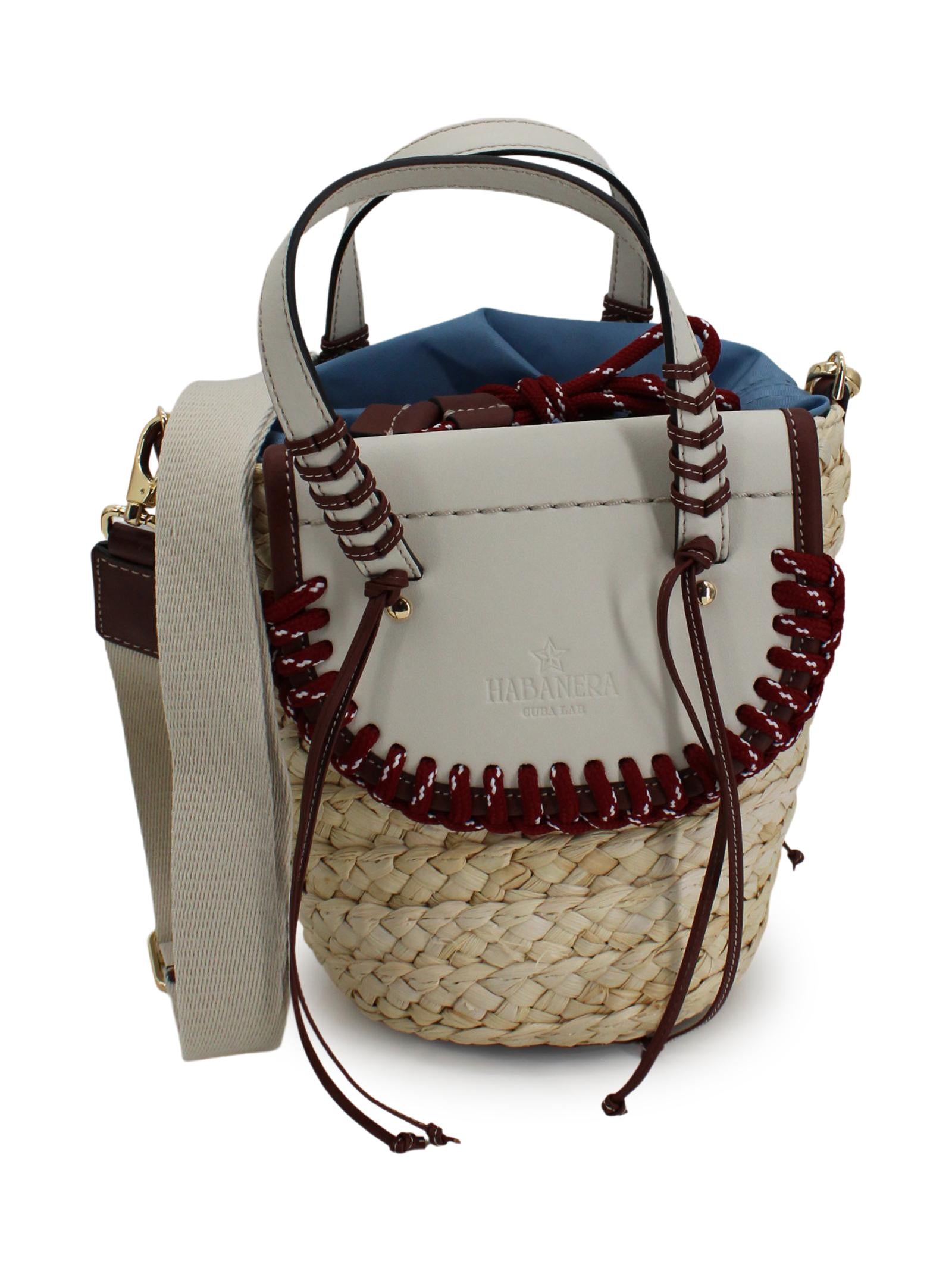 Borsa a secchiello con base intrecciata Cuba Lab HABANERA TREKARCTIC 
