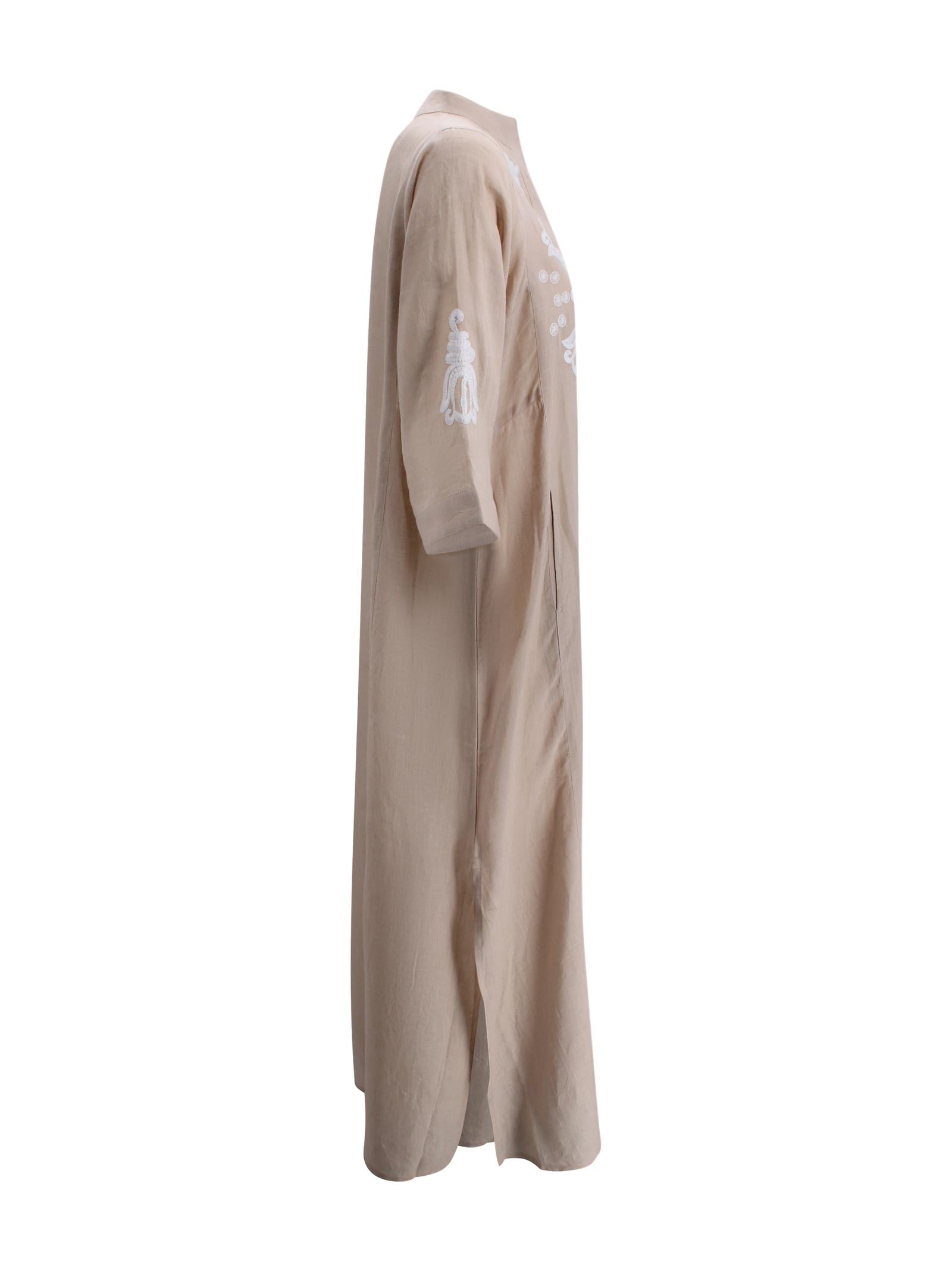 Kaftano "Riad" in Lino con Cintura Luxi of sea RL03 03 