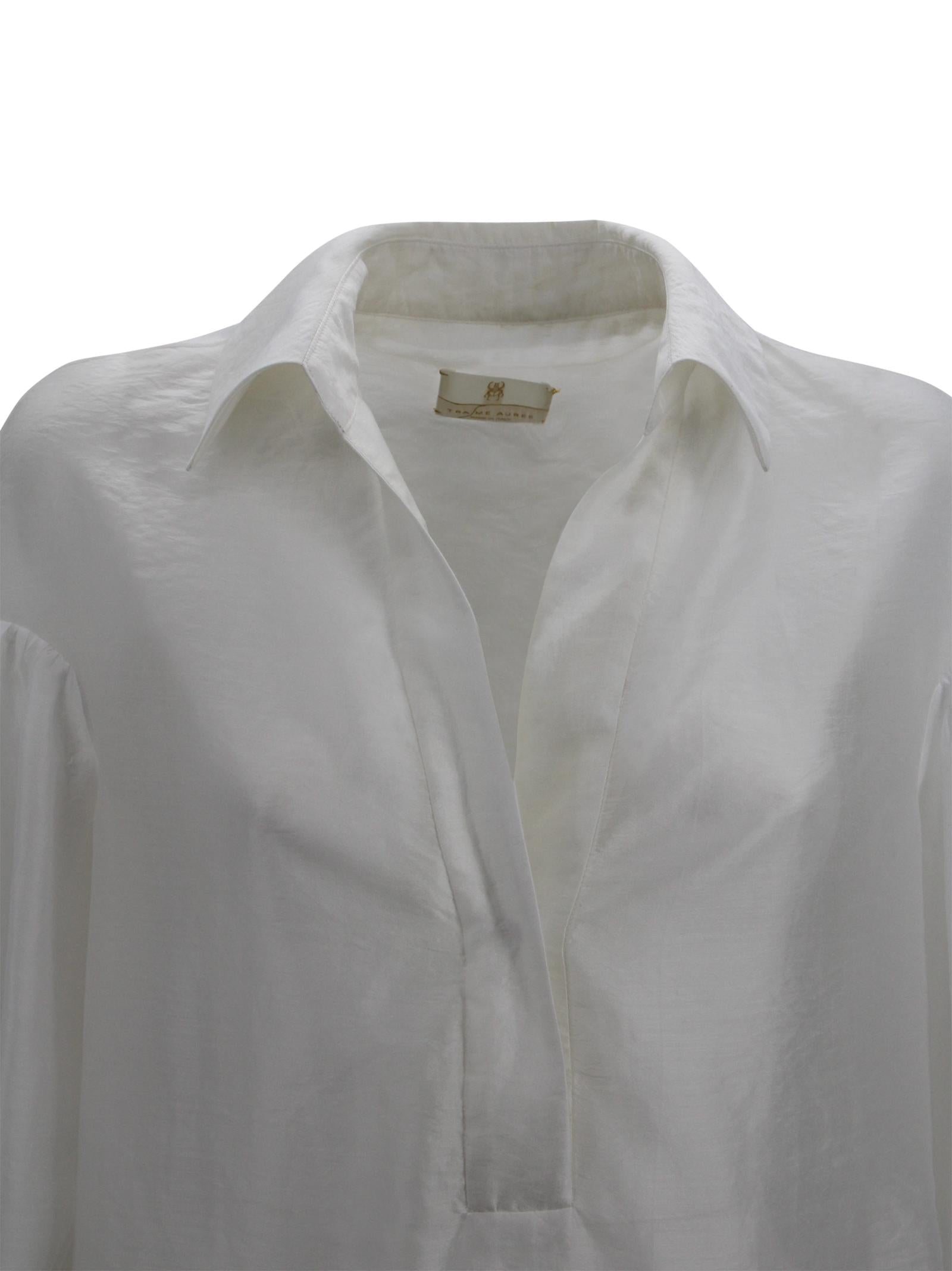 Camicia in seta con maniche oversize Trame Auree MIRTA P044U100 