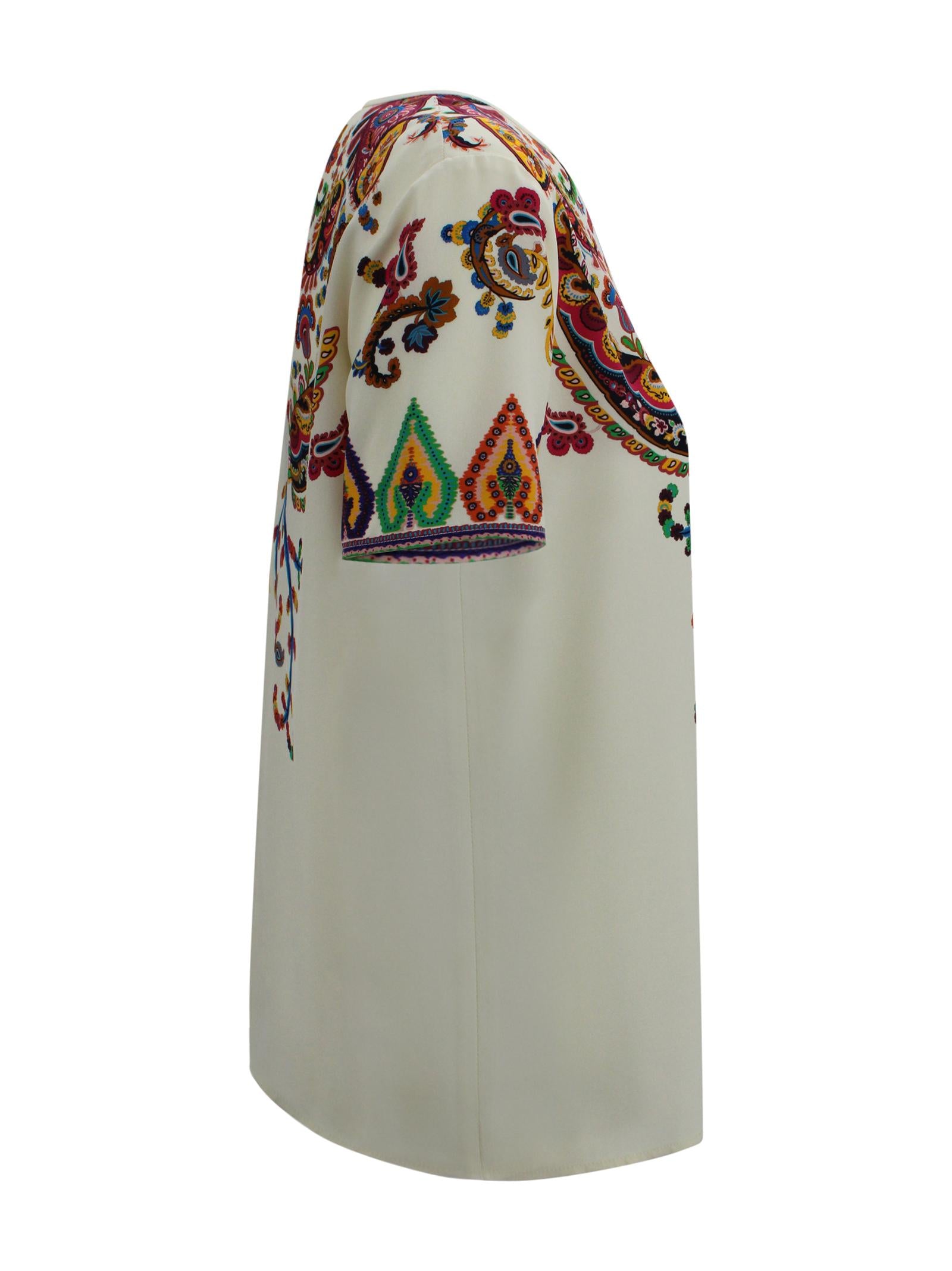 T-shirt con Stampa Paisley Etro Milano WRJA0025 AKG21X0800 