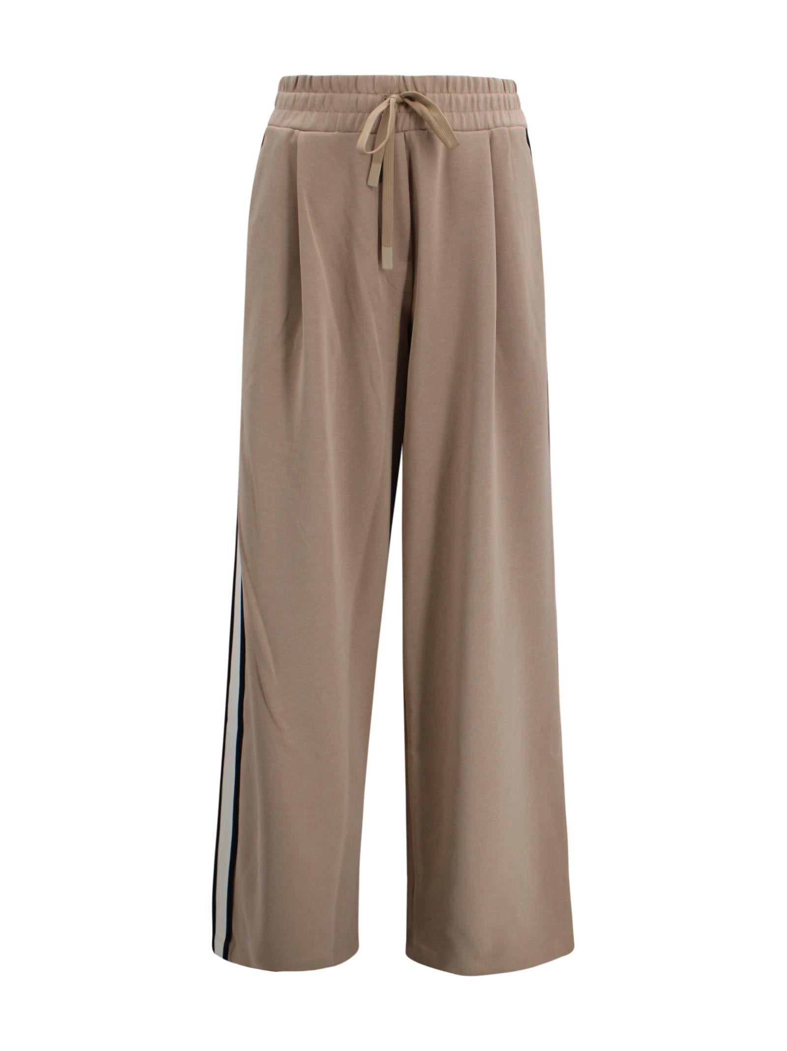 Pantalone ampio con banda laterale a contrasto Max Mara Weekend 2615781051600 003 