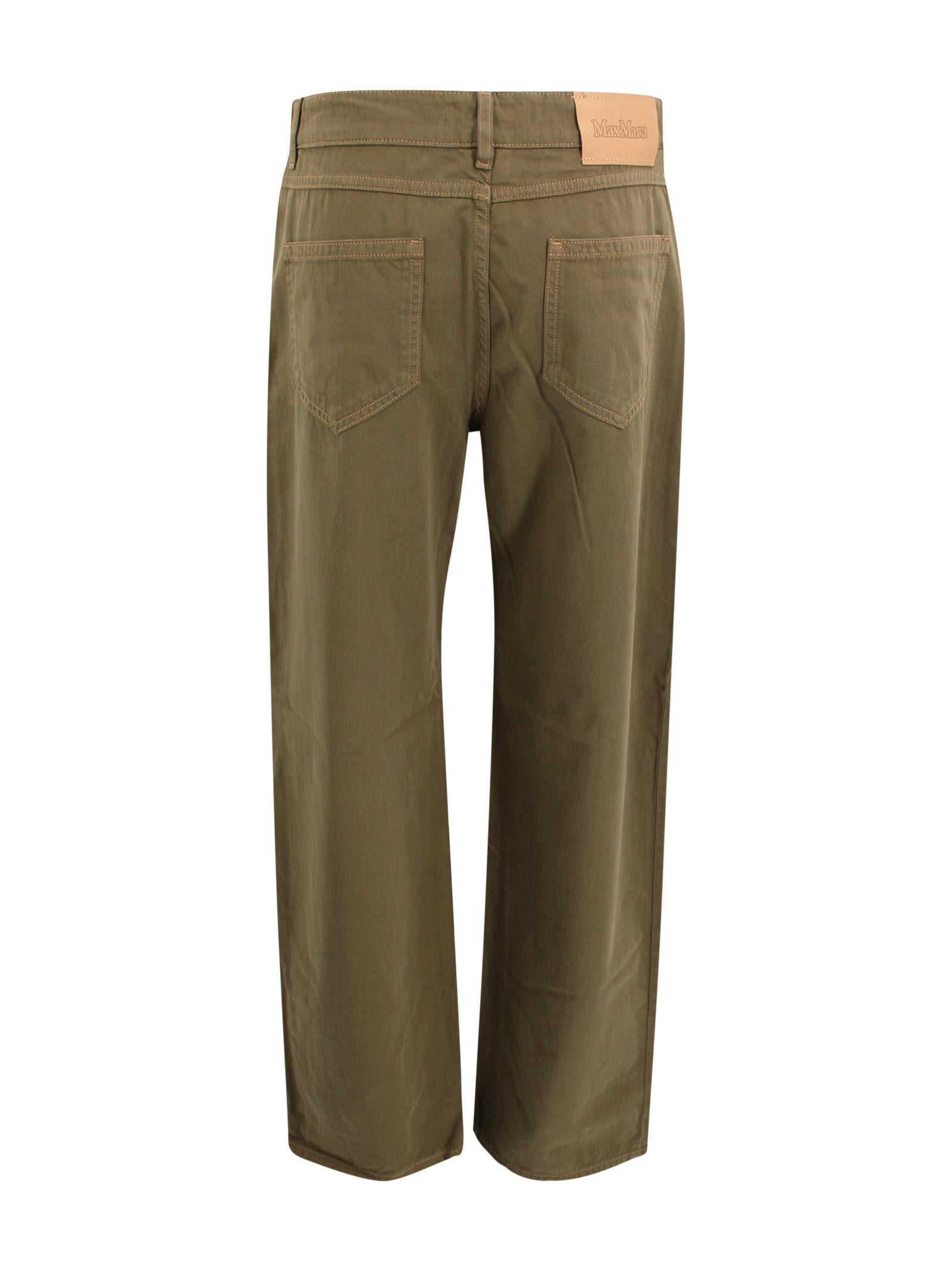 Pantalone baggy con dettagli stile denim Max Mara Studio 2616131111600 002 