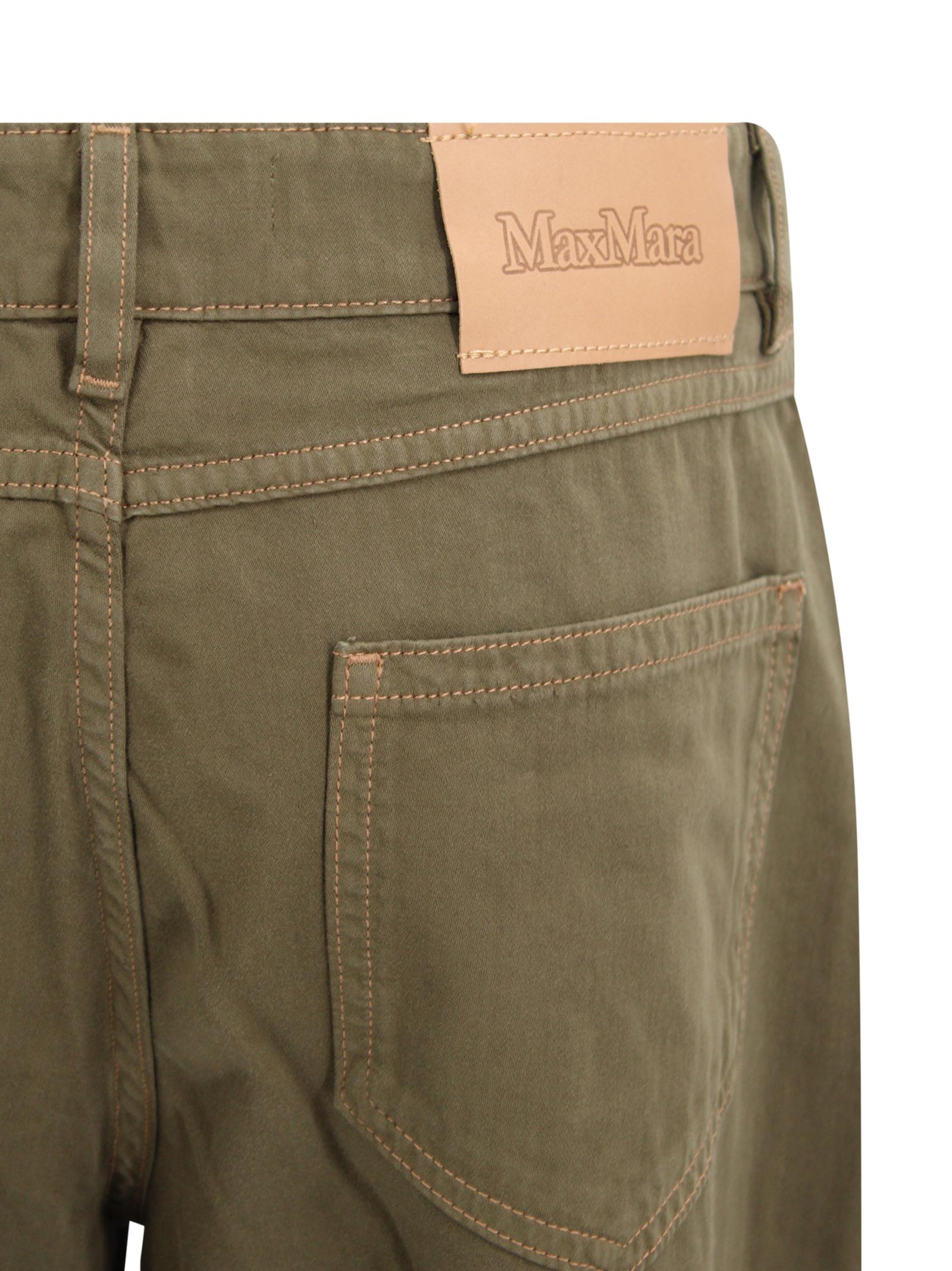Pantalone baggy con dettagli stile denim Max Mara Studio 2616131111600 002 