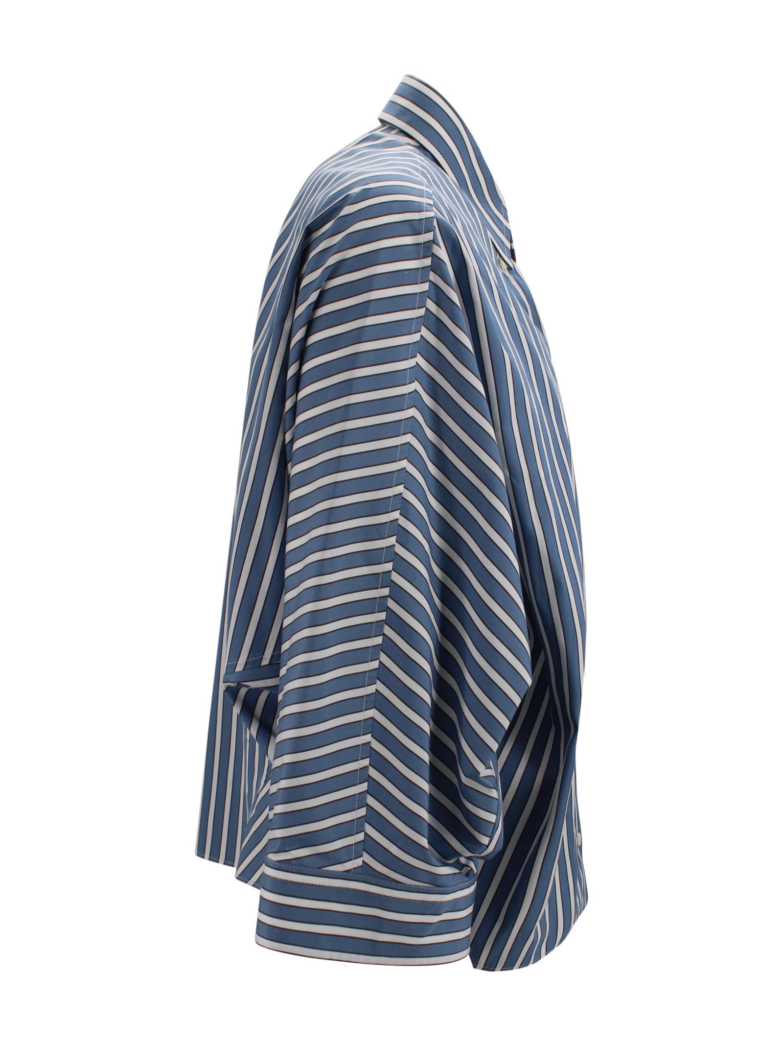 Camicia a righe Brunello Cucinelli MH749MX716 C001 