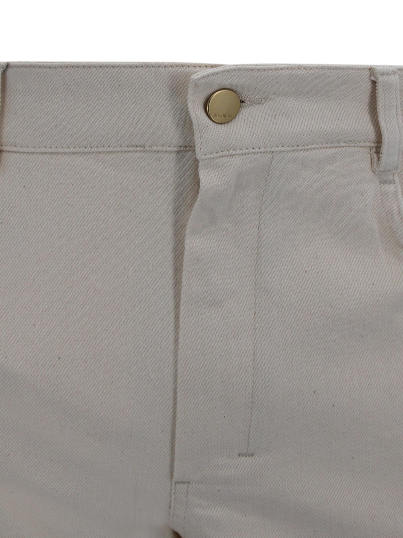 Pantalone wide leg in cotone stretch S MAXMARA 1 2619131101600 001 