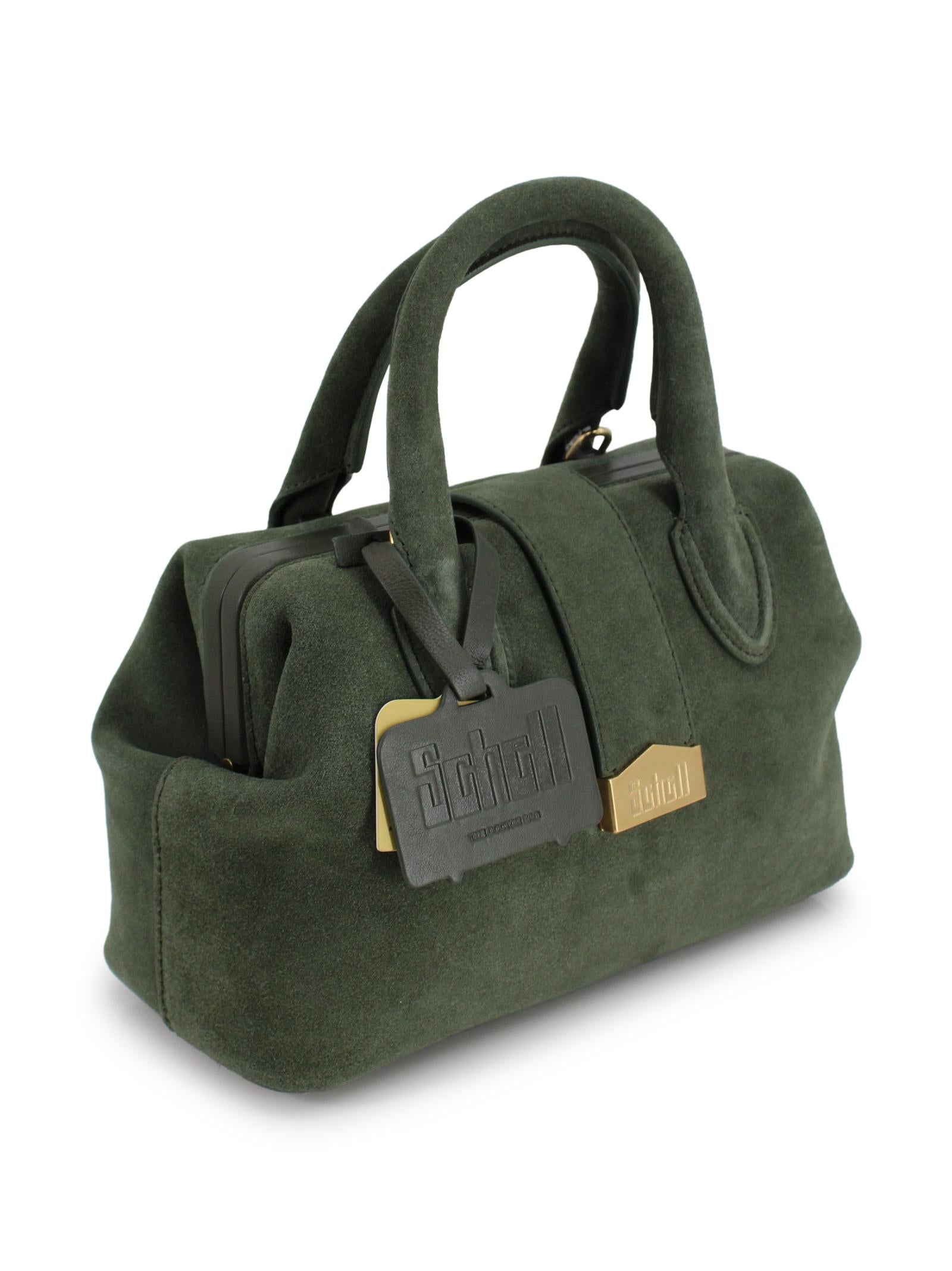 Small suede doctor bag SCHELL LEATHER COMPANY SRL DOCTOR BAG SMALL B00100E00238 