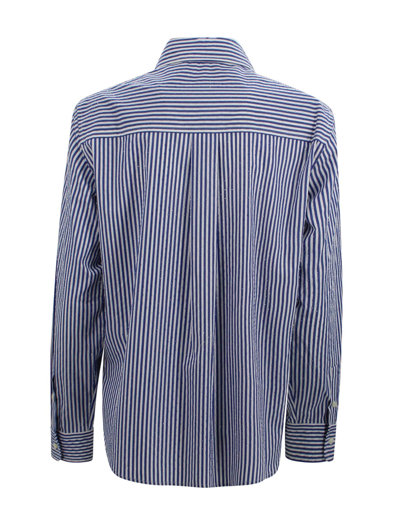 Camicia in cotone con strass P.A.R.O.S.H. D380646 883 