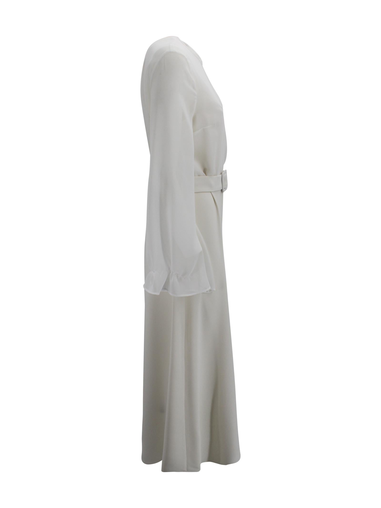Abito panna velato con sottoveste P.A.R.O.S.H. D726119 002 